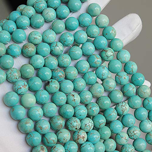 MJDCB Round Stone Beads 4mm Turquoise Loose Gemstone Beads for Jewelry Making Bracelet Necklace 85pcs - Image 3