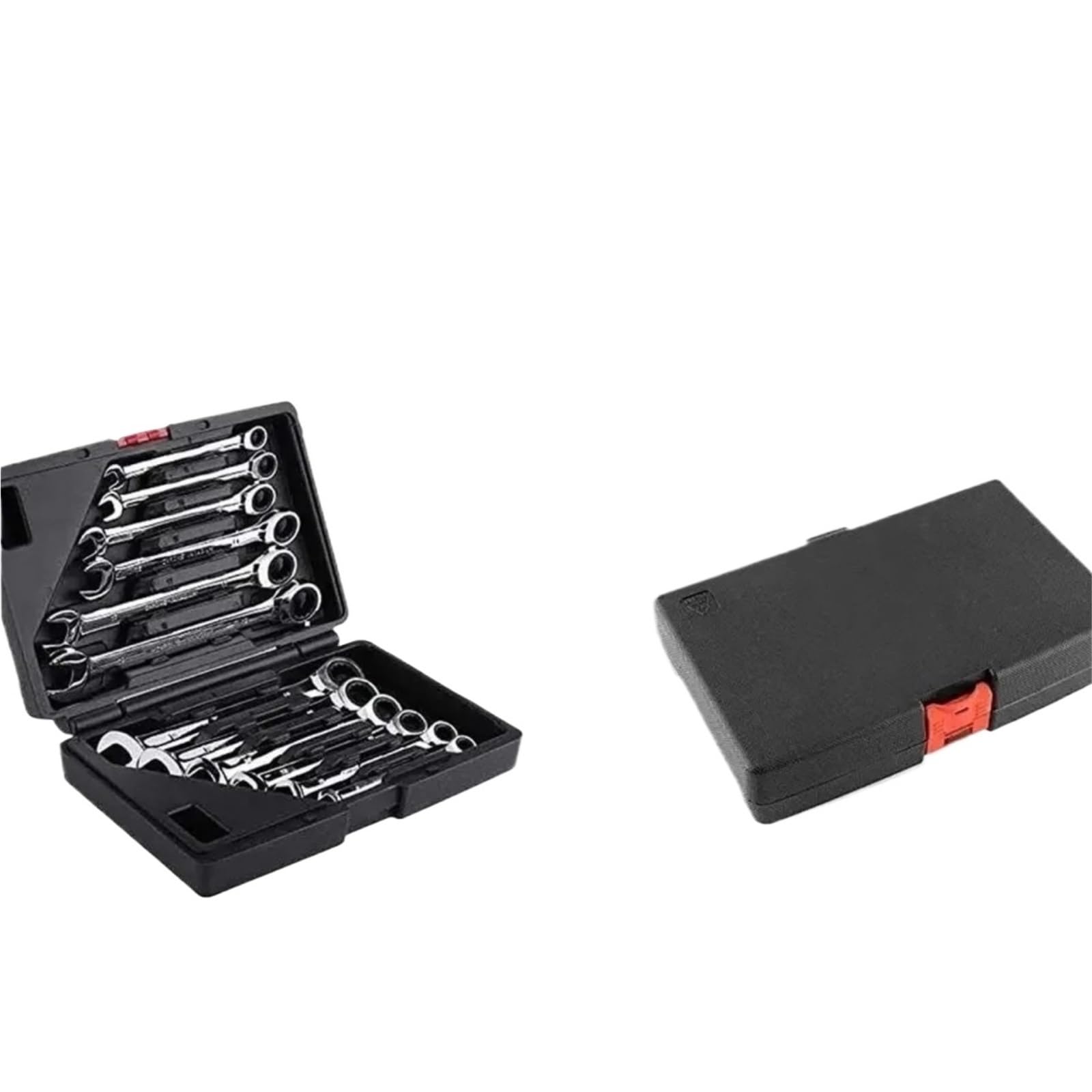 Kauwyehd One Color Ratchet Ring Spanner Set 12 Pieces, Combination, Wrench 8-19Mm Socket Wrench Set