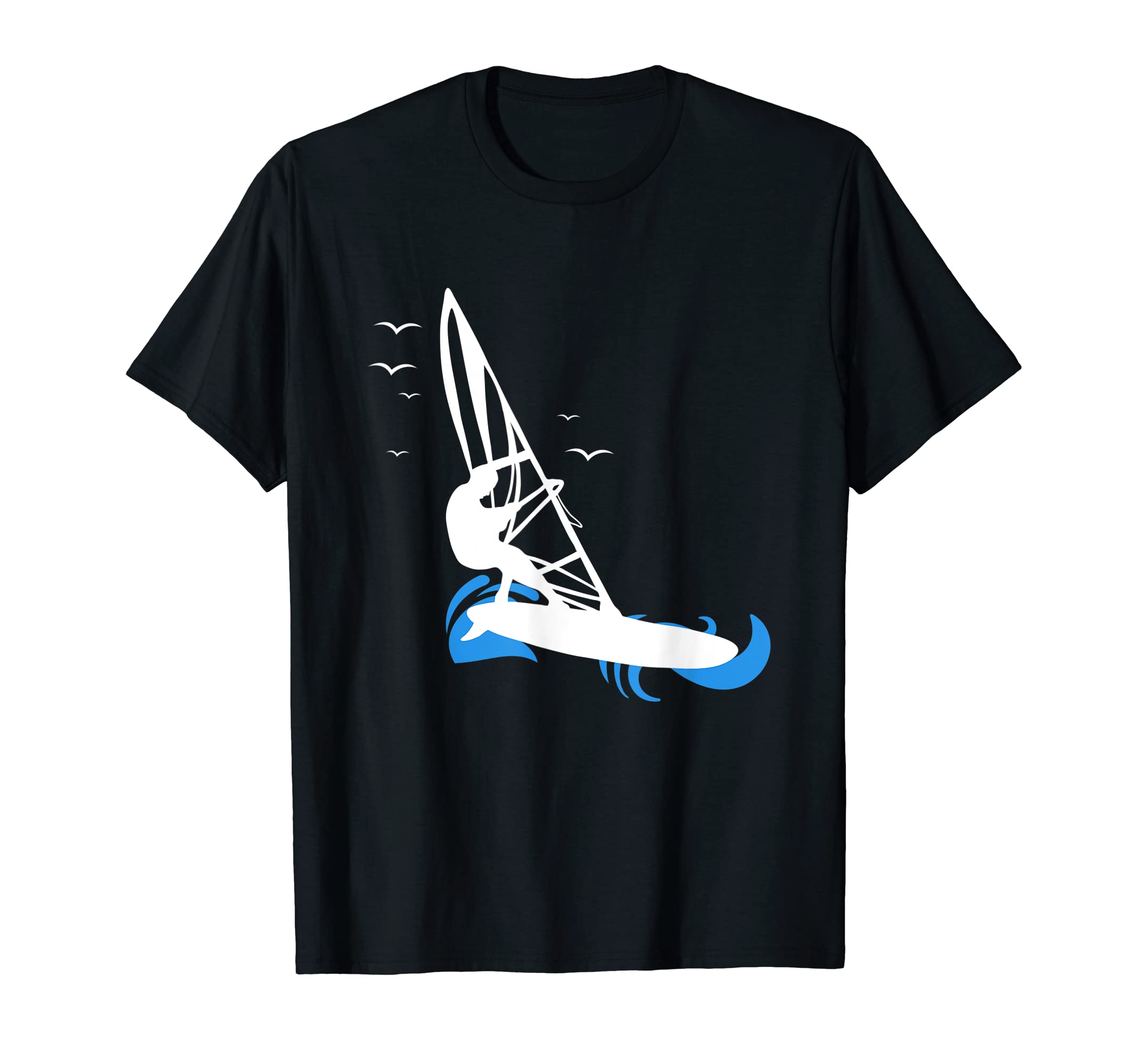 Hobby Sports Surfing Surfer Windsurf WindsurferBirds Waves Windsurfing Surfboard Wave Board Windsurf T-Shirt