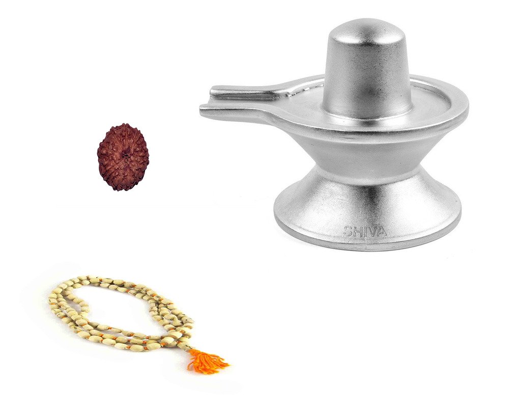 Vedas Explained Spiritual Combo 9 (Parad Shivling 85 GMS + Tulsi Mala + 9 Mukhi Rudraksh)