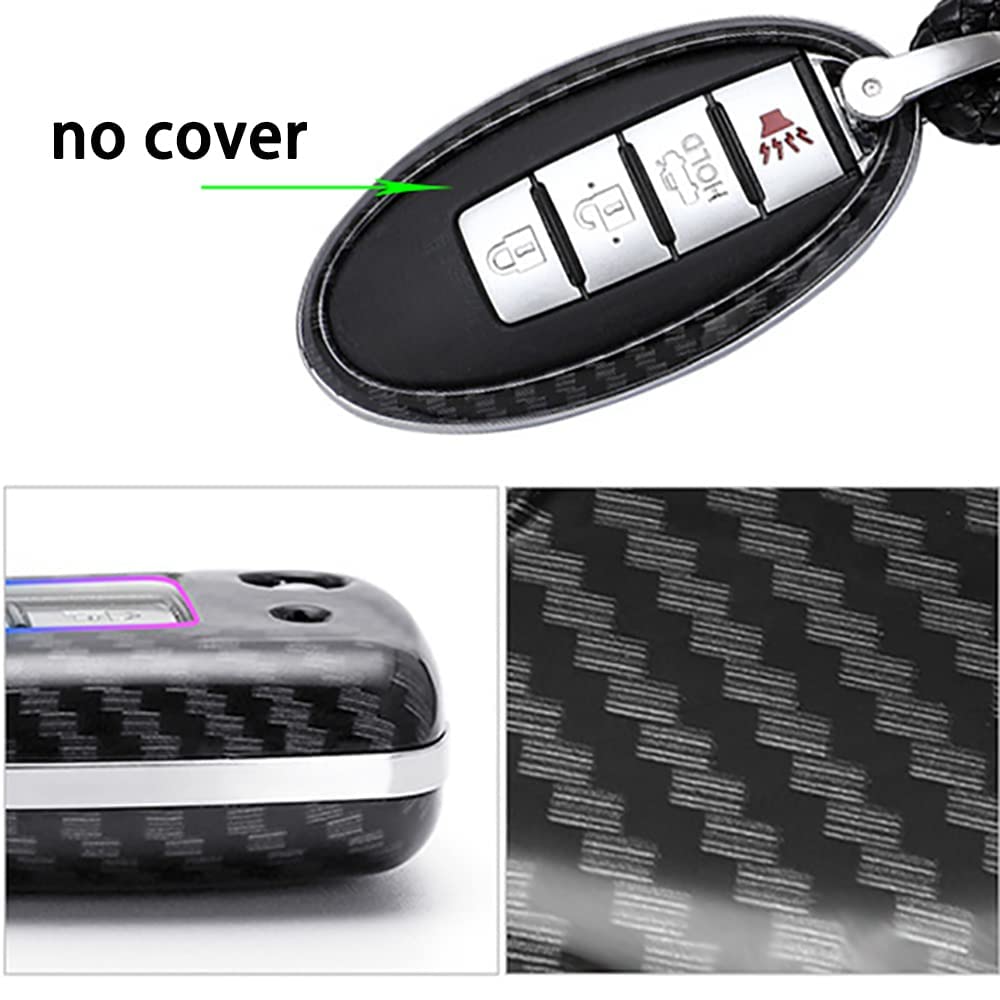 Ontto ABS Fold Car Key Fob Cover Keyring Fit For Nissan T32 T31 J10 Infiniti EX J11 Qashqai Juke X-Trail Murano Key Box Keychain Key Shell Key Holder