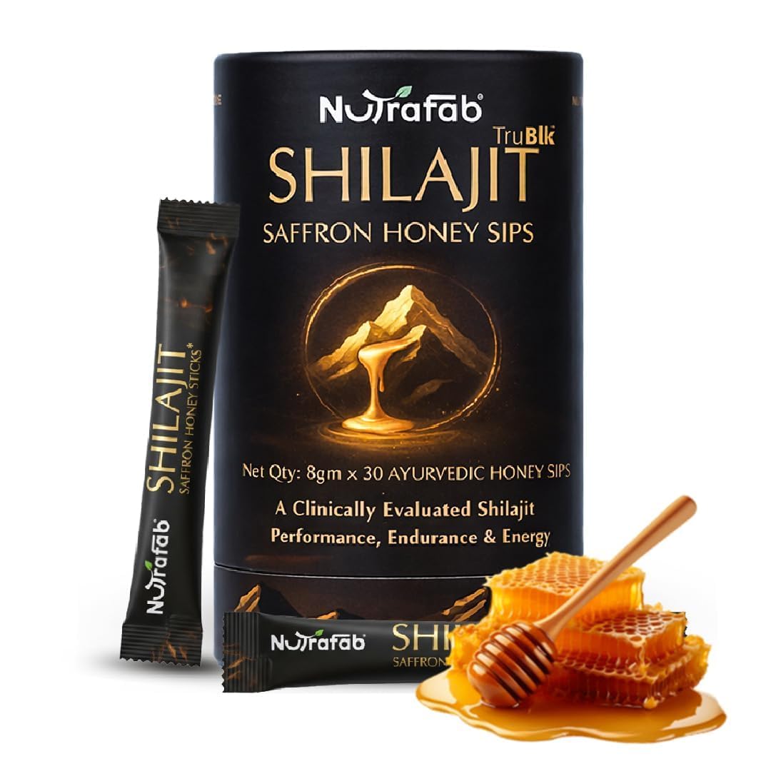 TruBlk Shilajit Sips | With Pure Shilajit | 500mg Per Sips | Energy, Stamina & Immunity Support | Lab Tested & Clinically Tested | 30 Sachets | Saffron Honey Flavour-image-36