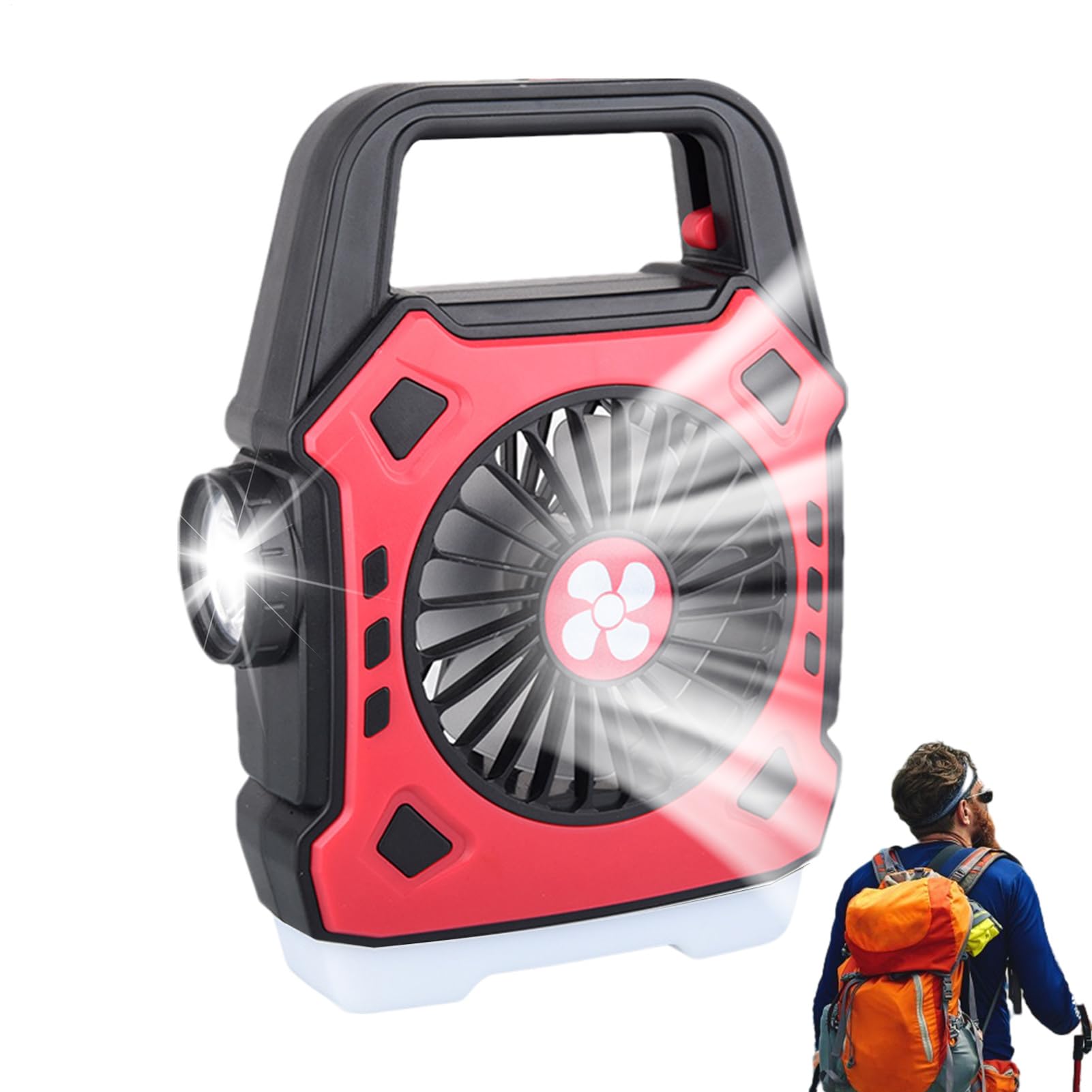 Ventilatori da campeggio per tende, attrezzatura portatile | Ventilatore per campeggio – per camper, viaggi all'aperto, auto, camper, spiaggia, casa camion
