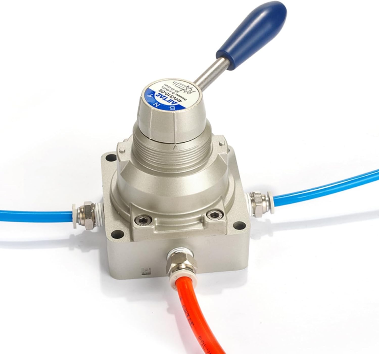Hand Lever Valve AirTAC 4HV210-08 1/4" PT 4/2 Way Pneumatic Air 2 Position 4 Way Rotary Manual Control Direct Acting Type 0-145 PSI