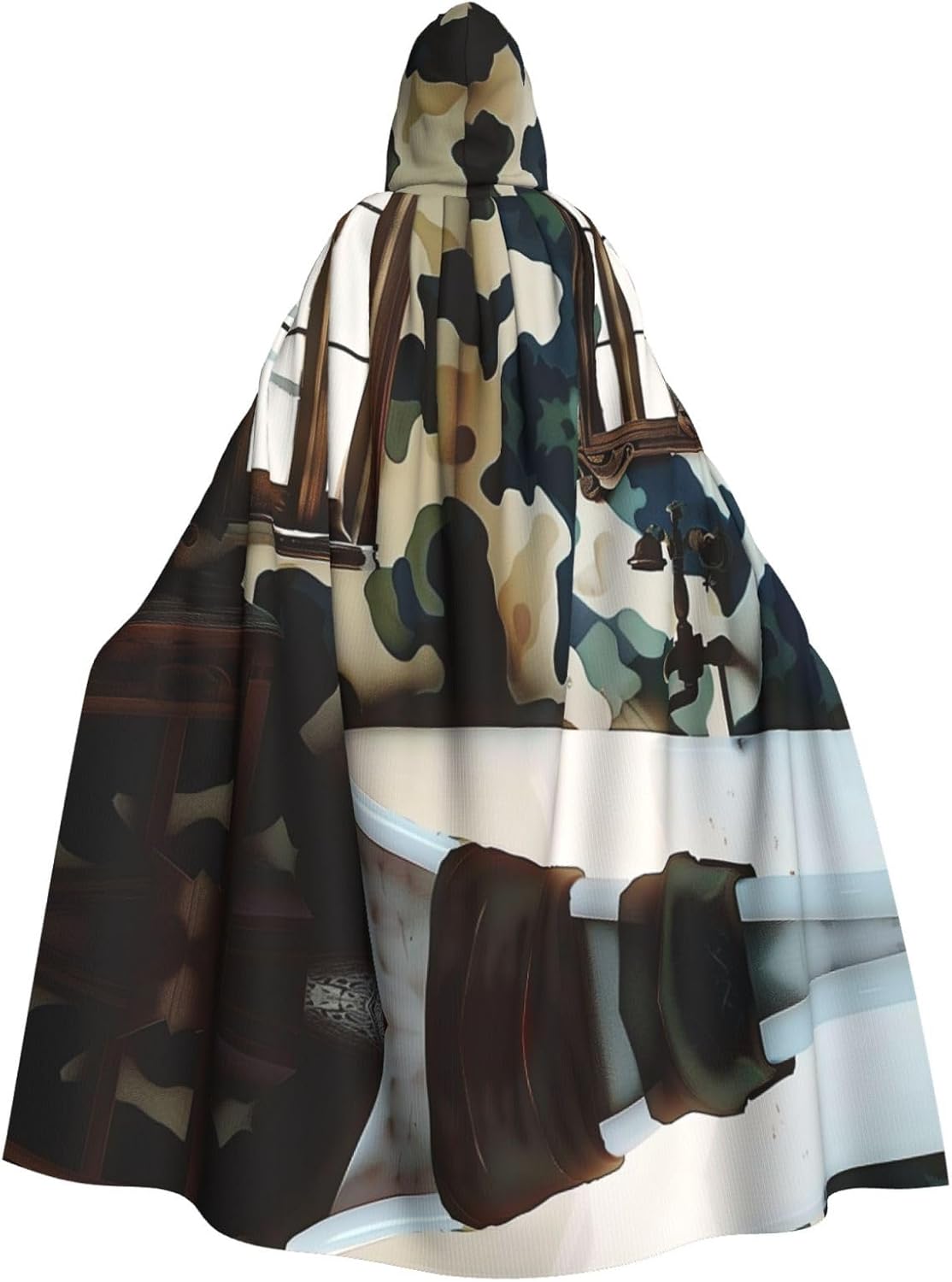 Corner of bathroom Unique Darkness Poncho Shawl - Customizable Wearable Blanket for Women, Perfect Halloween Costume Accessory, Knight, Akatsuki, and More