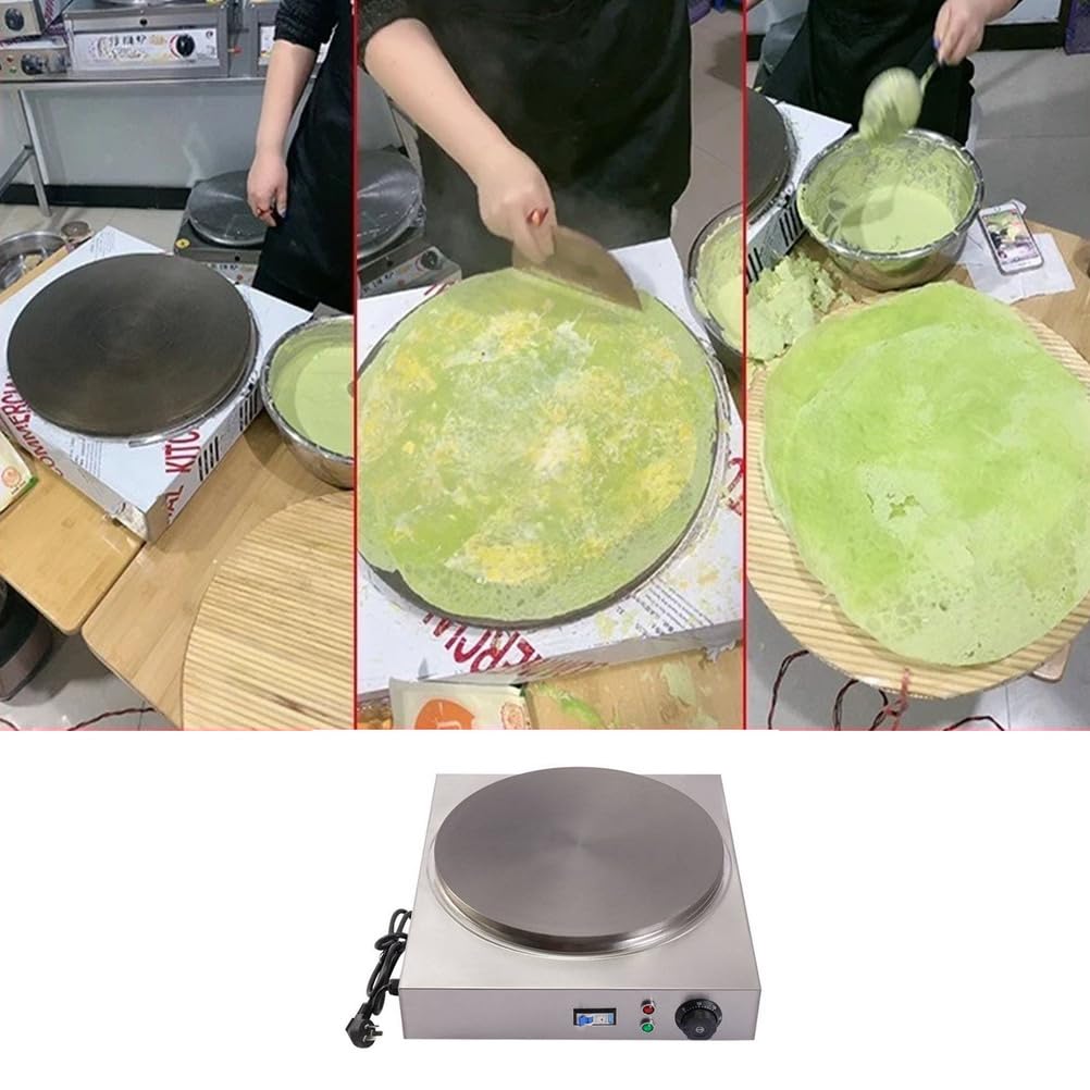Crêpière électrique Professionnelle 220 V, diamètre 40-50 cm, Plaque de Cuisson pour crêpes multigrains, 50 cm,50CM