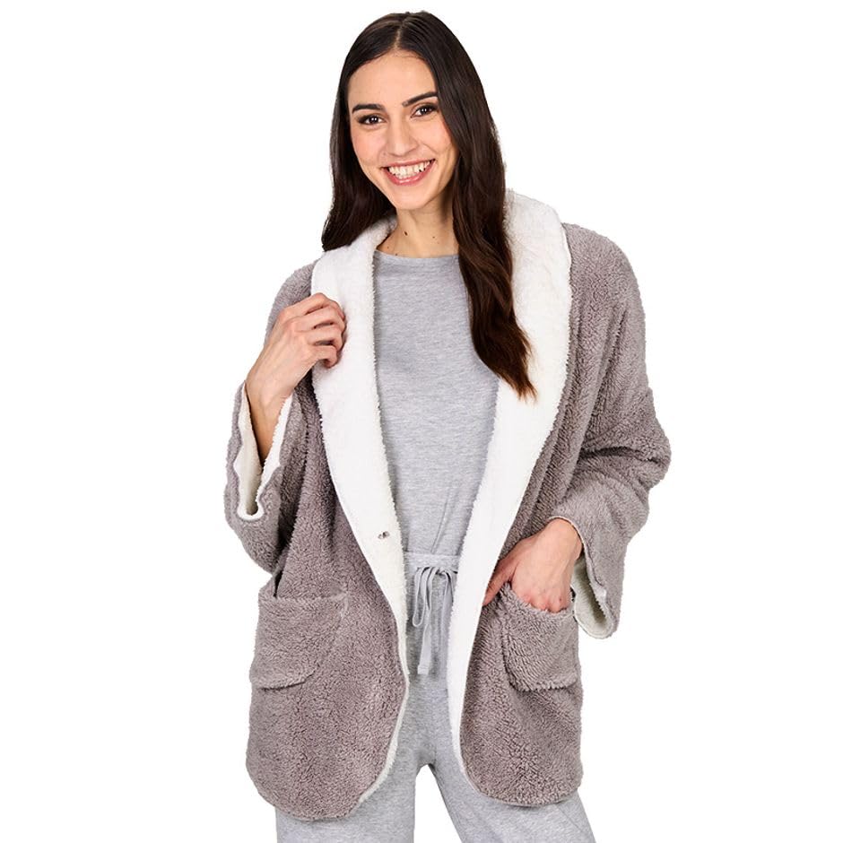 The Lakeside Collection Women's Fleece Reversible Jacket2