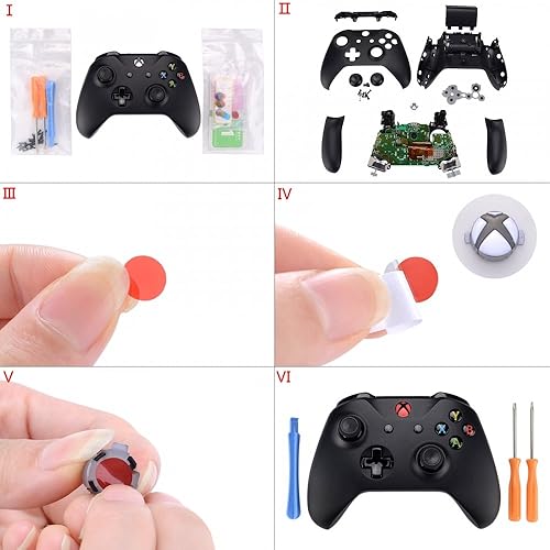 Vista 3 de eXtremeRate Custom Home Guide Button LED Mod Stickers for Xbox Series XS, Xbox One Elite V1V2, Xbox Elite 2 Core, Xbox One SX, Xbox One Standard