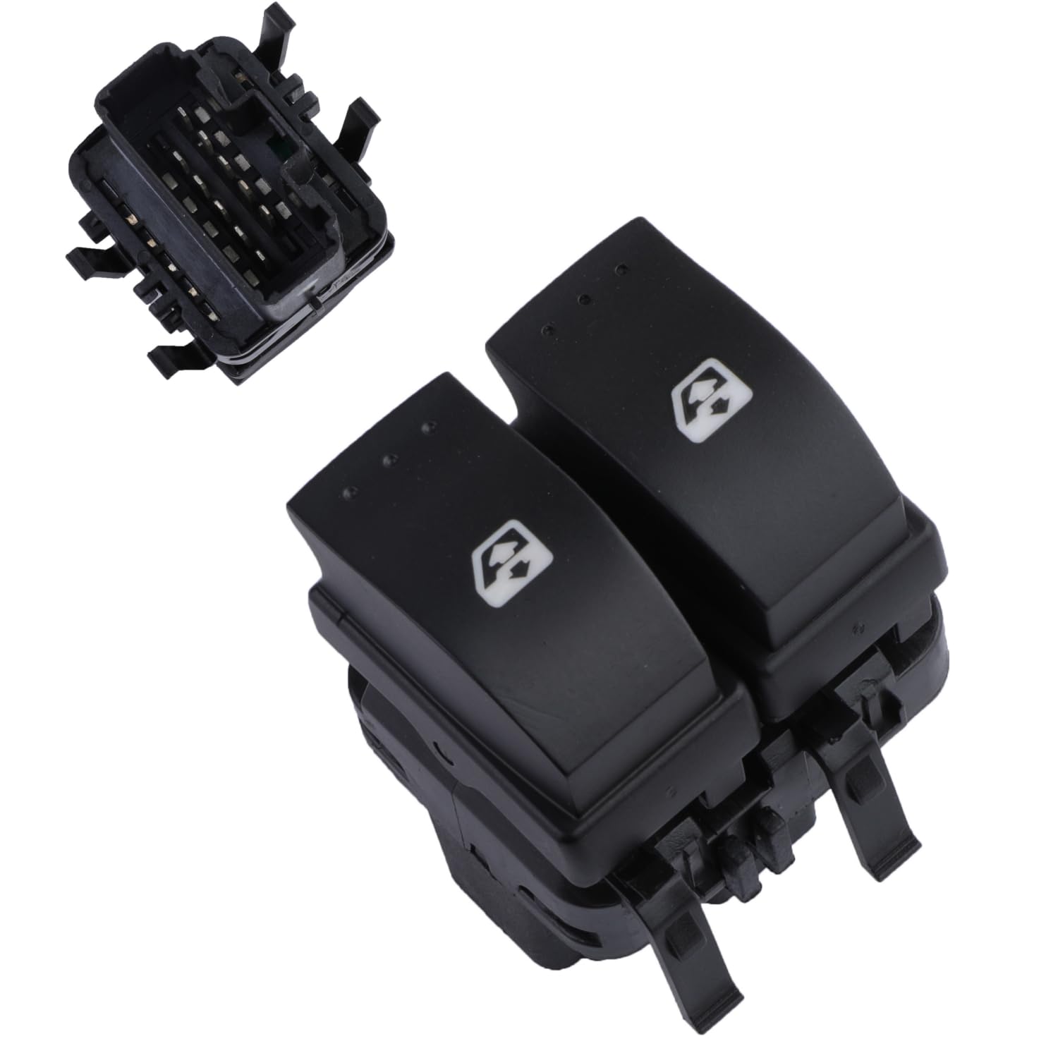 YAOPEI Bouton Leve Vitre PRISE NOIR 10 Broches pour Megane 2 Espace 4 Laguna 2 Grand Scenic Trafic Primastar Vivaro A 8200315034 Avant Gauche Côté Conducteur