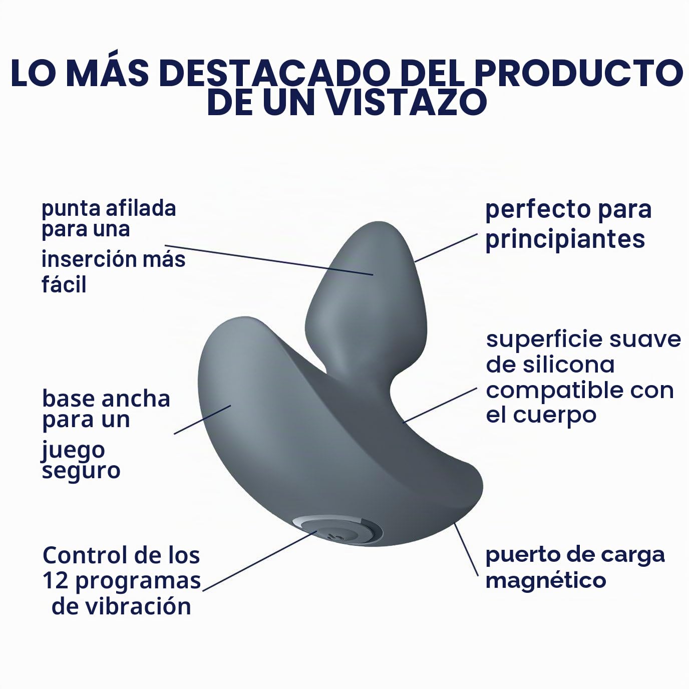 Satisfyer Booty Absolute Beginners 1 | Juguetes para adultos para mujeres | Anal plug vibrador | Vibrador de estimulante | Juguete sexual para vulvas