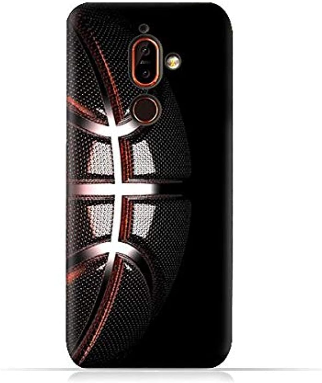 Nokia 7 Plus TPU Silicone Protective case with Basketball Texture Pattern