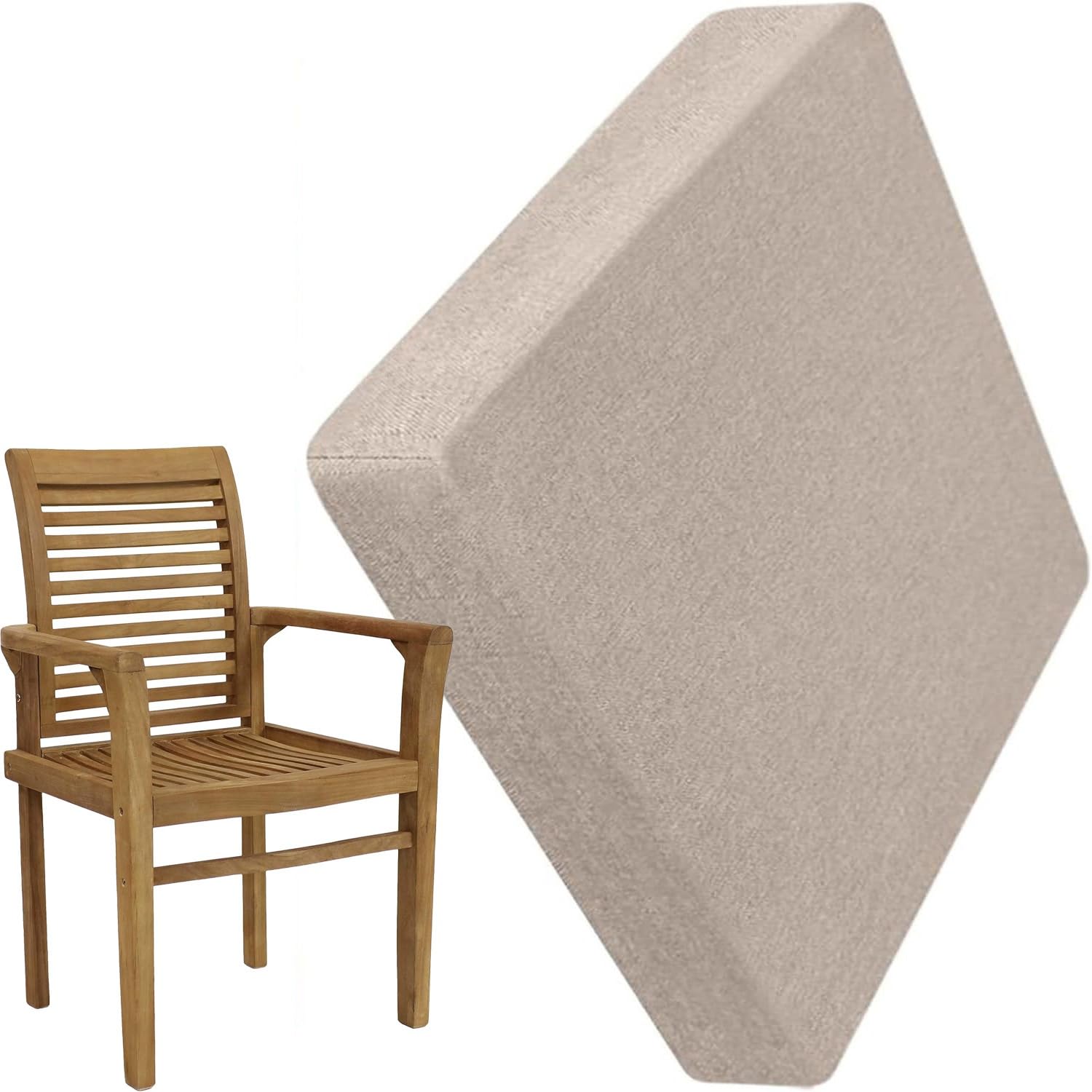 RTSFKFS Seat Cushions for Dining Chairs 16×16 18×18 20×20 Memory Foam Chair Pads for Indoor with Ties&Nonslip Bottom, Splash-resistant Removable & Machine Washable Cover(Color4,45x45x5cm)