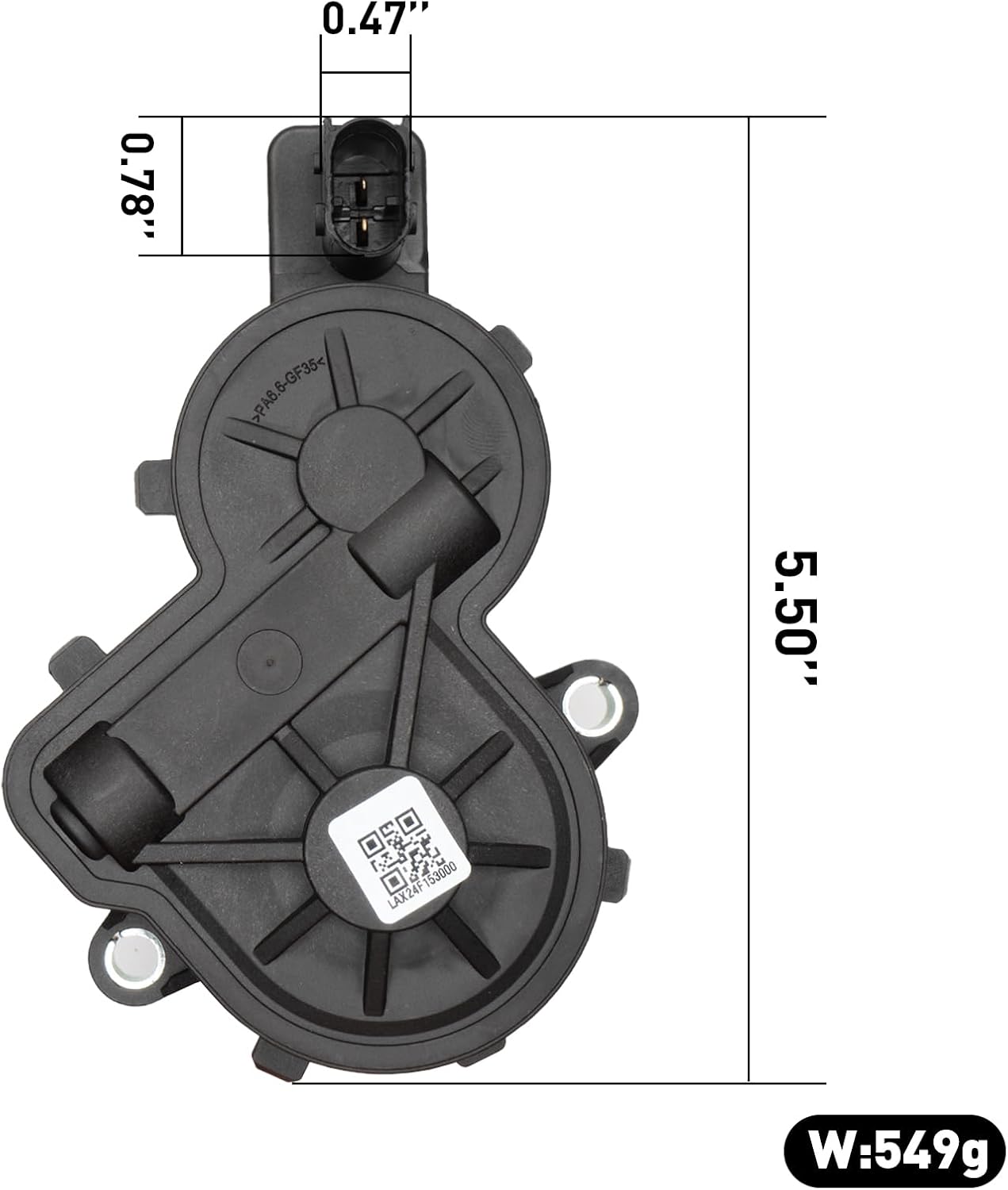 31400426 Rear Left Parking Brake Actuator, 6 Teeth, 10.66mm
