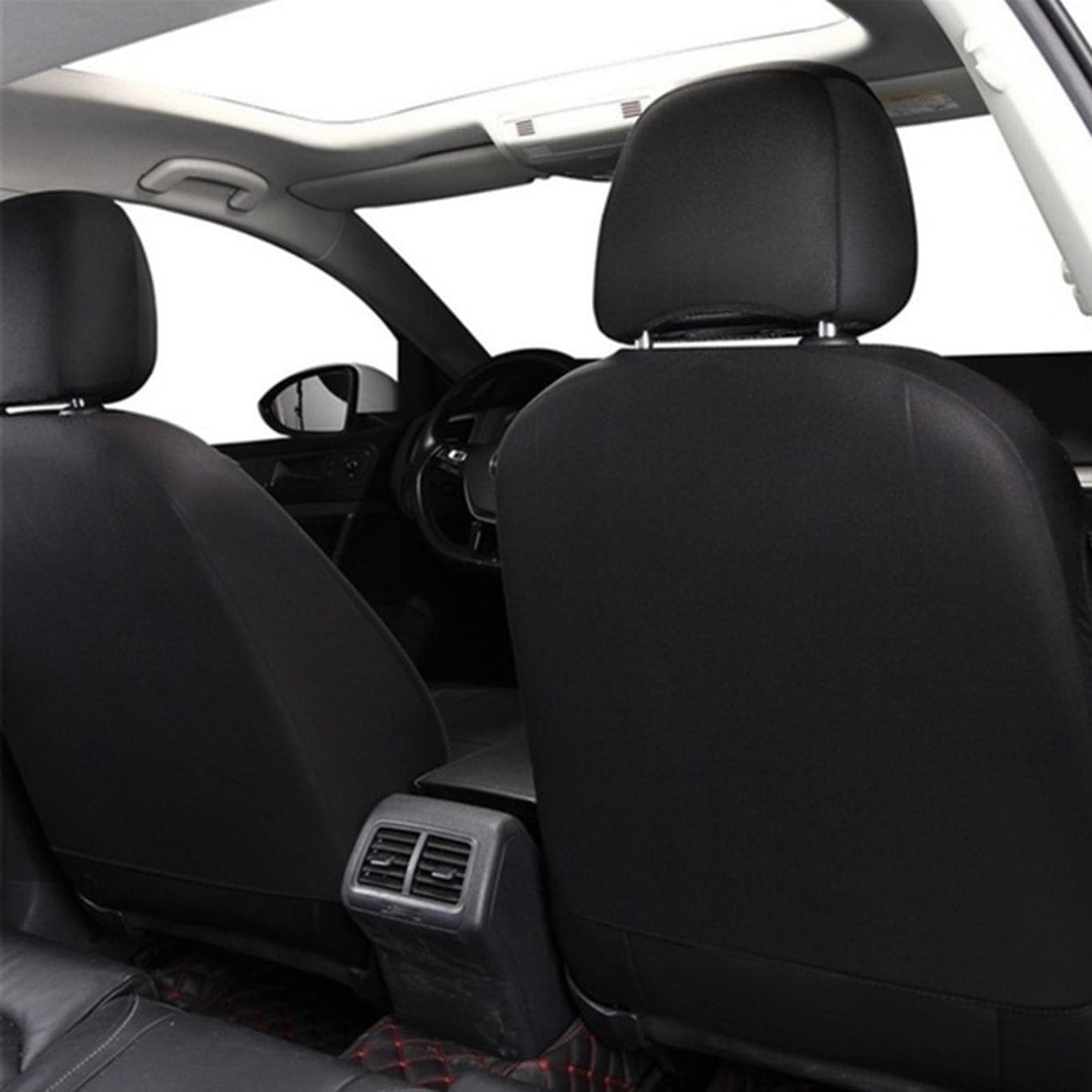 Housse Siege Voiture pour MG3/MG3 Hybrid+ / MG5, 9 Pièces Protection Siège Auto en Cuir PU Imperméables Respirantes Résistantes à l'usure,D
