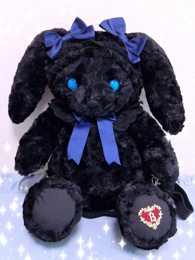 Amazon.co.jp: うさくみゃ ちゃん リュック 黒×紺 大 BABY ロリィタ  