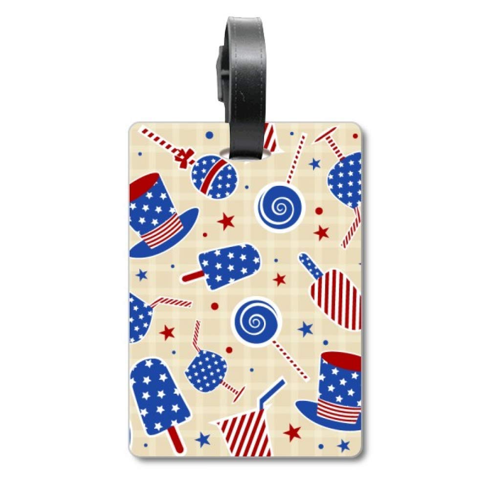 Étiquette USA Hat Candy Ice Cream imperméable avec attache renforcée - 5