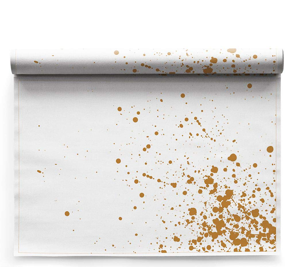 MY DRAPPLACEMAT (12 Pack, Linen Golden Splash)