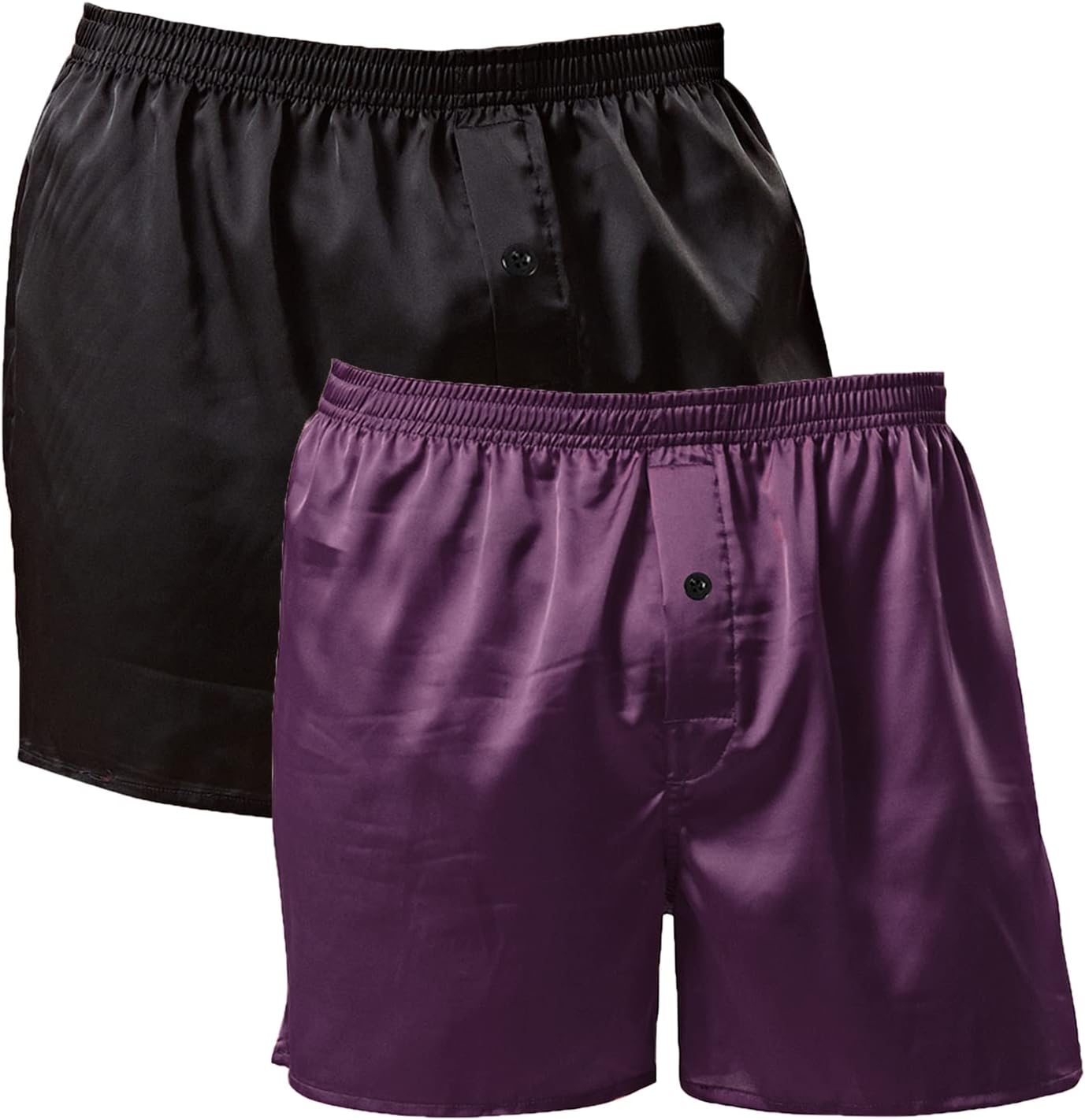 Men's Silky Satin Boxers Shorts Pajama Shorts Bottom Loose Satin Underwear Sleepwear Boxers