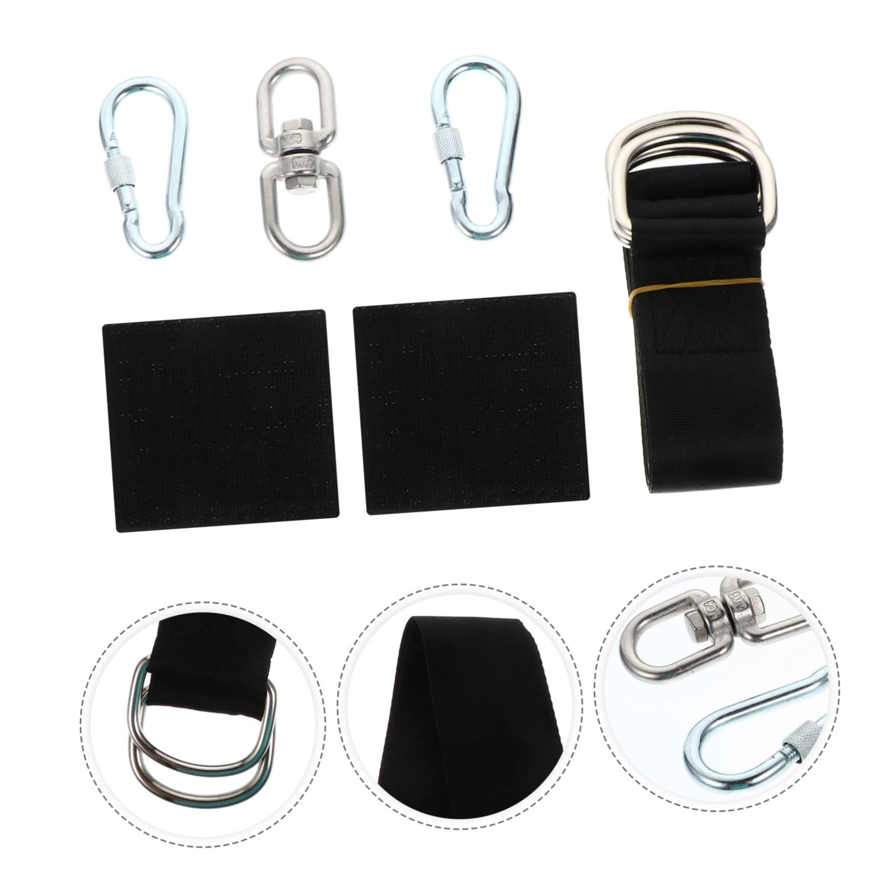 Abaodam Sangle De Suspension pour Hamac De Camping Kit Complet pour Balançoire Corde Polyester Robuste Et Facile à Installer Transporter