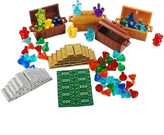 Treasure Accessories Set Building Blocks Bullion Money Gold Bar Jewelry Building Bricks Kit DIY Building Set Compatible All Major Brands(#A)