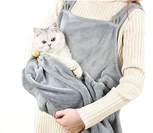 猫エプロン ペット猫寝袋 毛粘着防止 猫用ペット抱っこエプロン 猫 抱っこ紐 カンガルーポケット 調整ストッパー 猫 ハーネス 猫を胸に抱くエプロン 防粘毛カバー猫 服 ウェアラブル猫キャリア 猫爪切りエプロン 飛び出し防止 傷防止 犬 抱っこ紐 小型犬