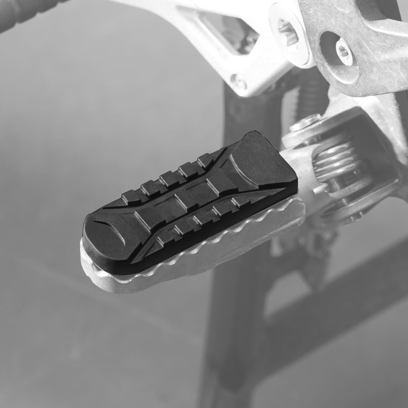 NICECNC Copertura in gomma nera per pedane anteriori compatibile con BMW R1250GS Adventure 2019-2023, R1250GS 2018-2023, R1200GS Adventure 2012-2018, F850GS 2018-2023, S1000XR 2015-2020, copertura per