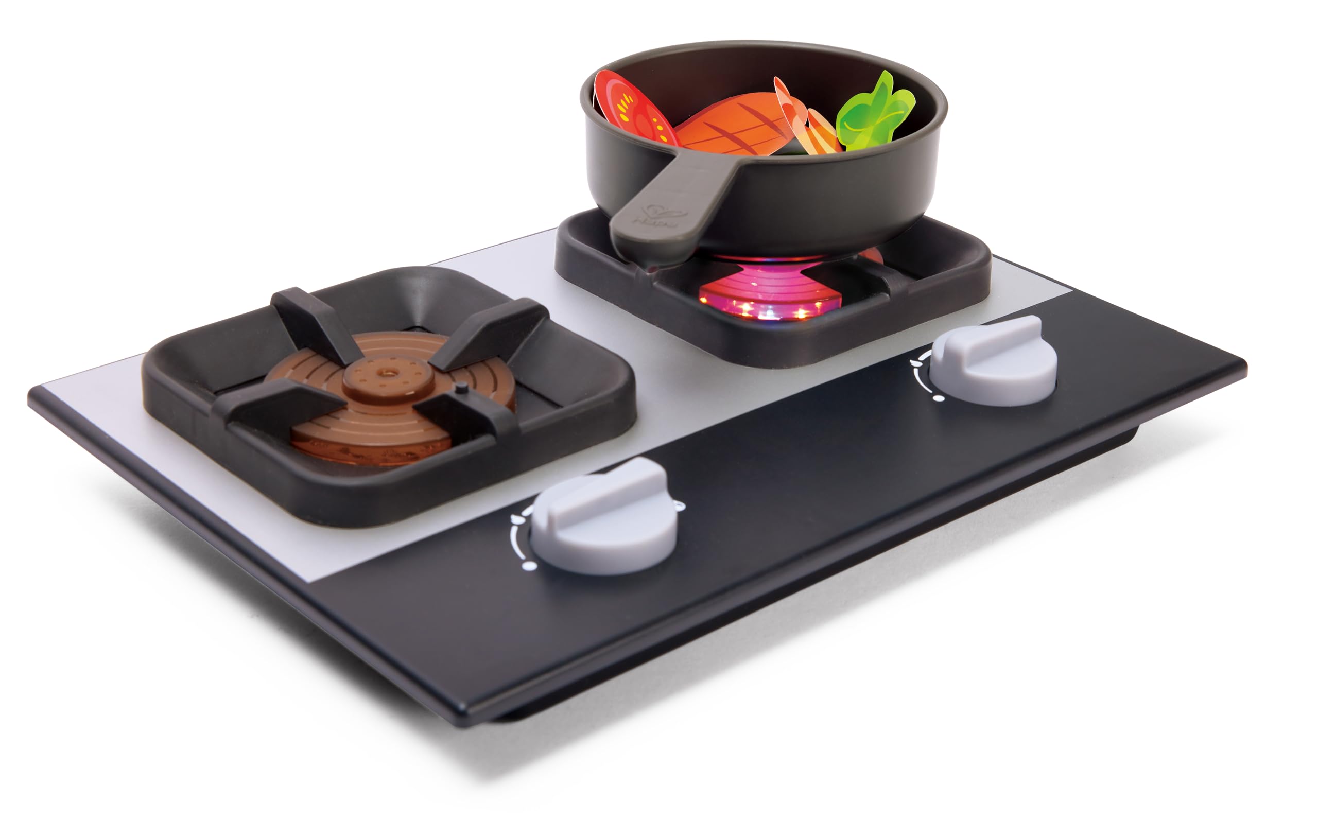Hape Deluxe Spielküche mit Mikrowelle - Holz Kinderküche, Spielküche mit Zubehör, Herd, Backofen & Spüle, Fördert Rollenspiel & Kreativität, für Kinder ab 3 Jahren