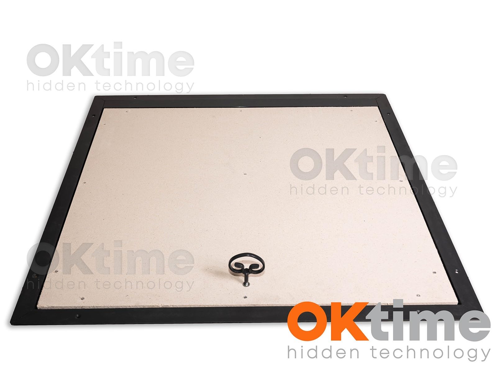 Właz Podłogowy 600 x 900 mm - Właz do Piwnicy Rewizyjny Podłogowy - Metalowa Pokrywa z Amortyzatorem Gazowym i Uchwytem Oraz Gumową Uszczelką
