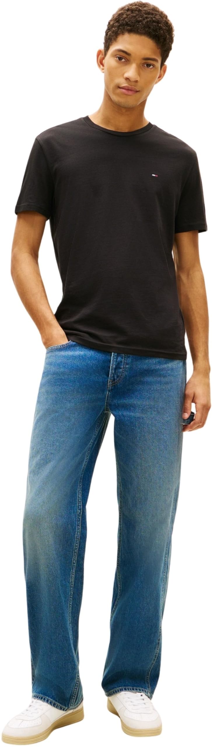 Tommy Jeans TJM Xslim 3 Pack tee Dm0dm21579 Camiseta S/S Hombre (Pack de 1)