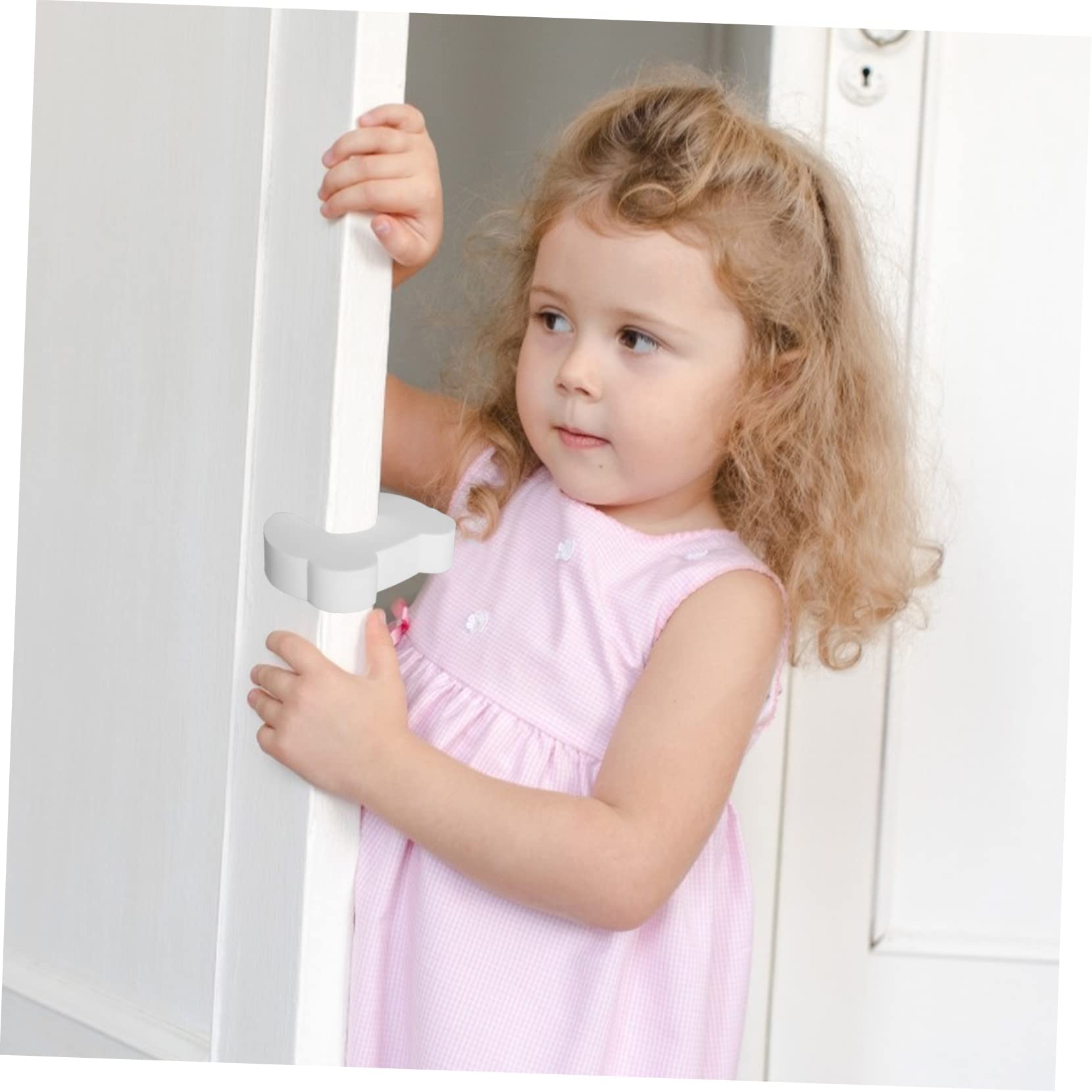 Toyvian 3 Set di Protezione per Porta per Bambini Fermaporta di Sicurezza per Bambini Protezione Anti-pizzicamento Protezione per Porte Anti- Protezione da Parete 6 Pezzi*3