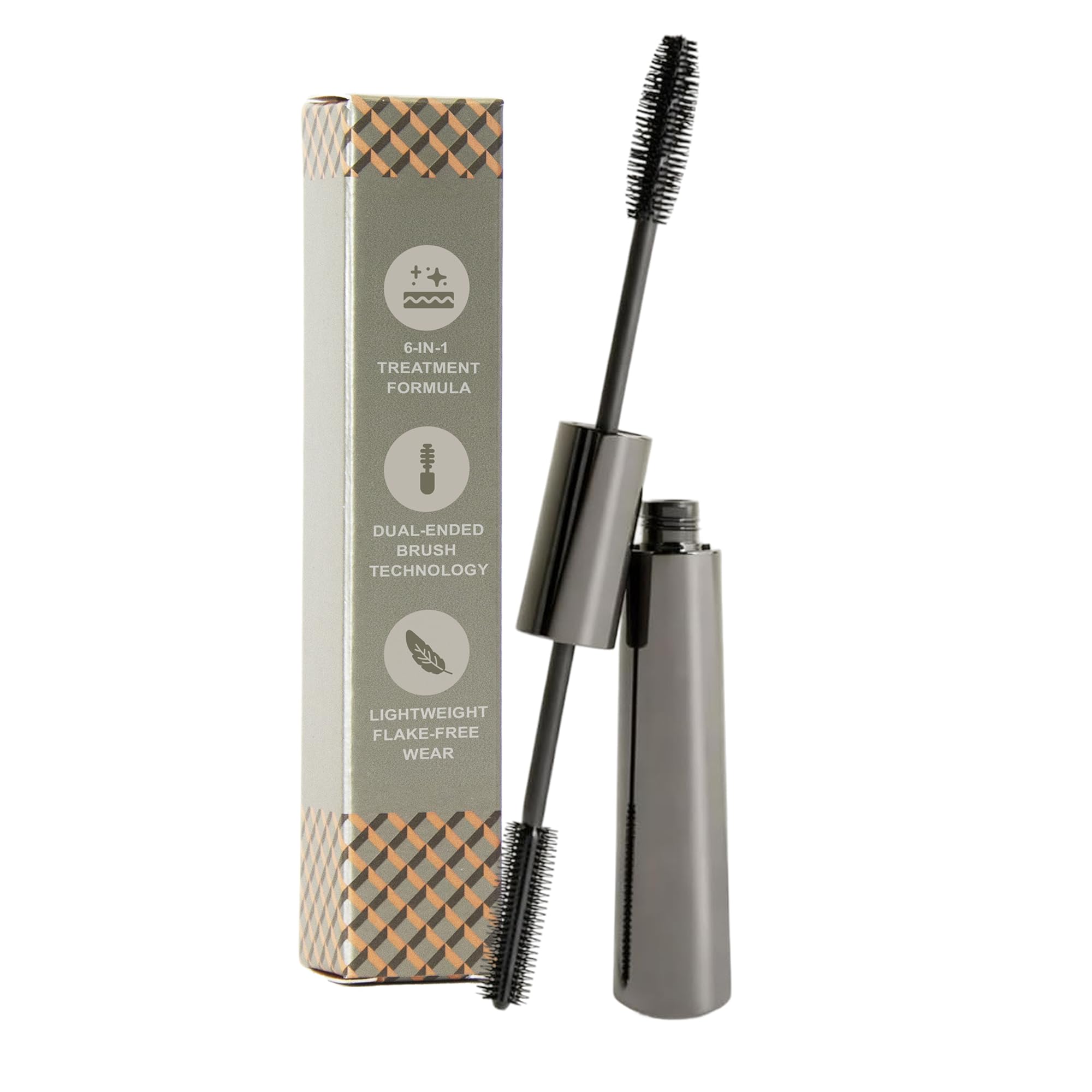 Studio10 | 6 in 1 Perfect Lash Mascara a doppia azione pennello imballato con condizionamento, volumizzante, rafforzamento e attivazione della brillantezza