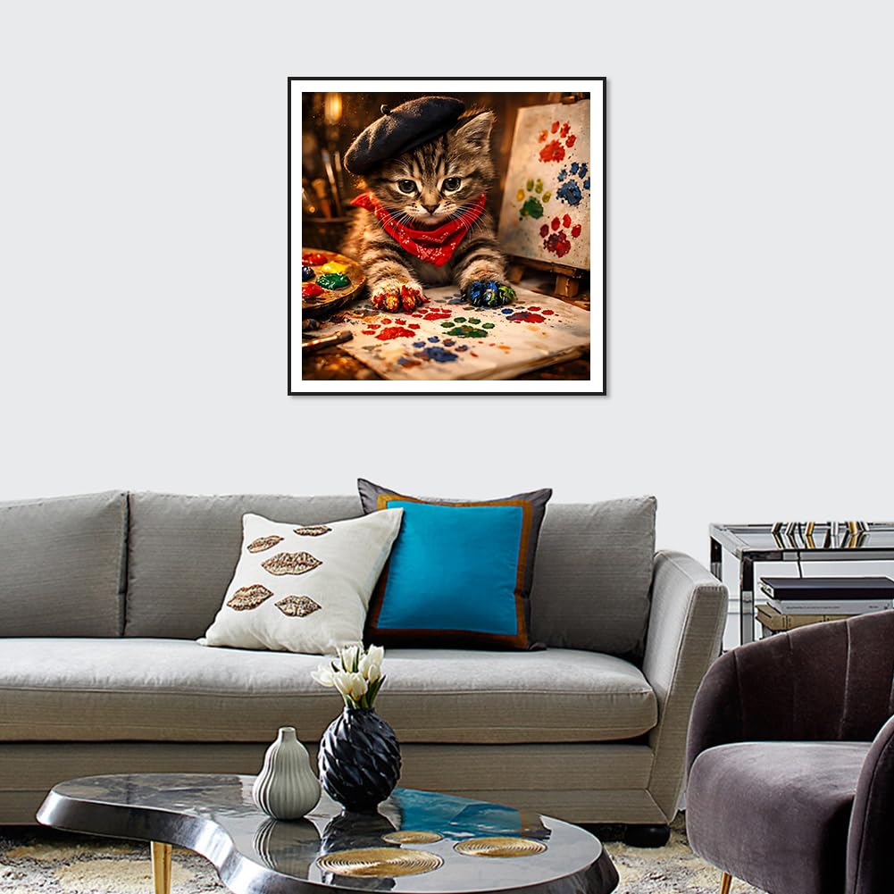 Diamond Art Kits for Adults - DIY Cat Decor -3