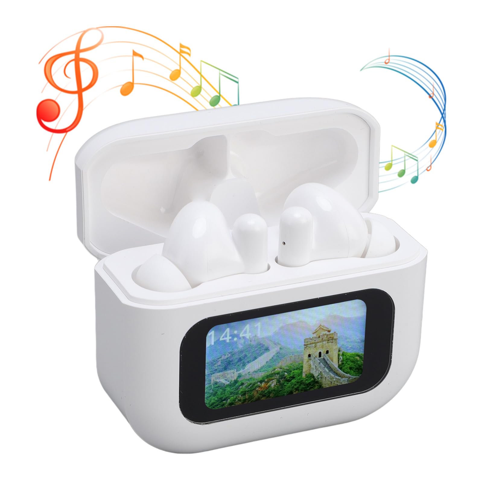 SIXRUN Cuffie con Traduzione in 144 Lingue, Bluetooth 5.4 con ANC (WHITE)