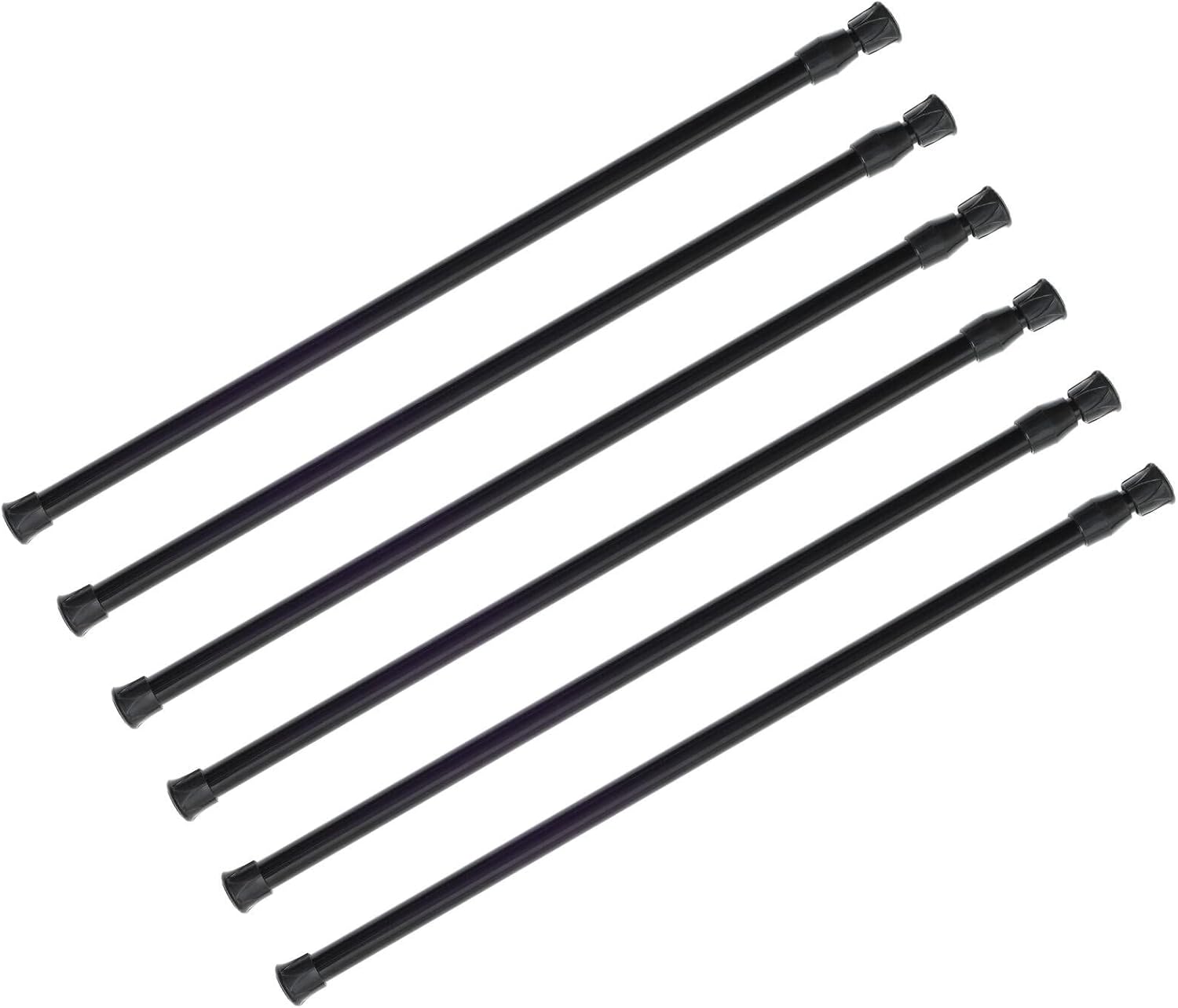 KXLife 6 Pack Spring Tension Rods for Windows 28 to 48 Inch