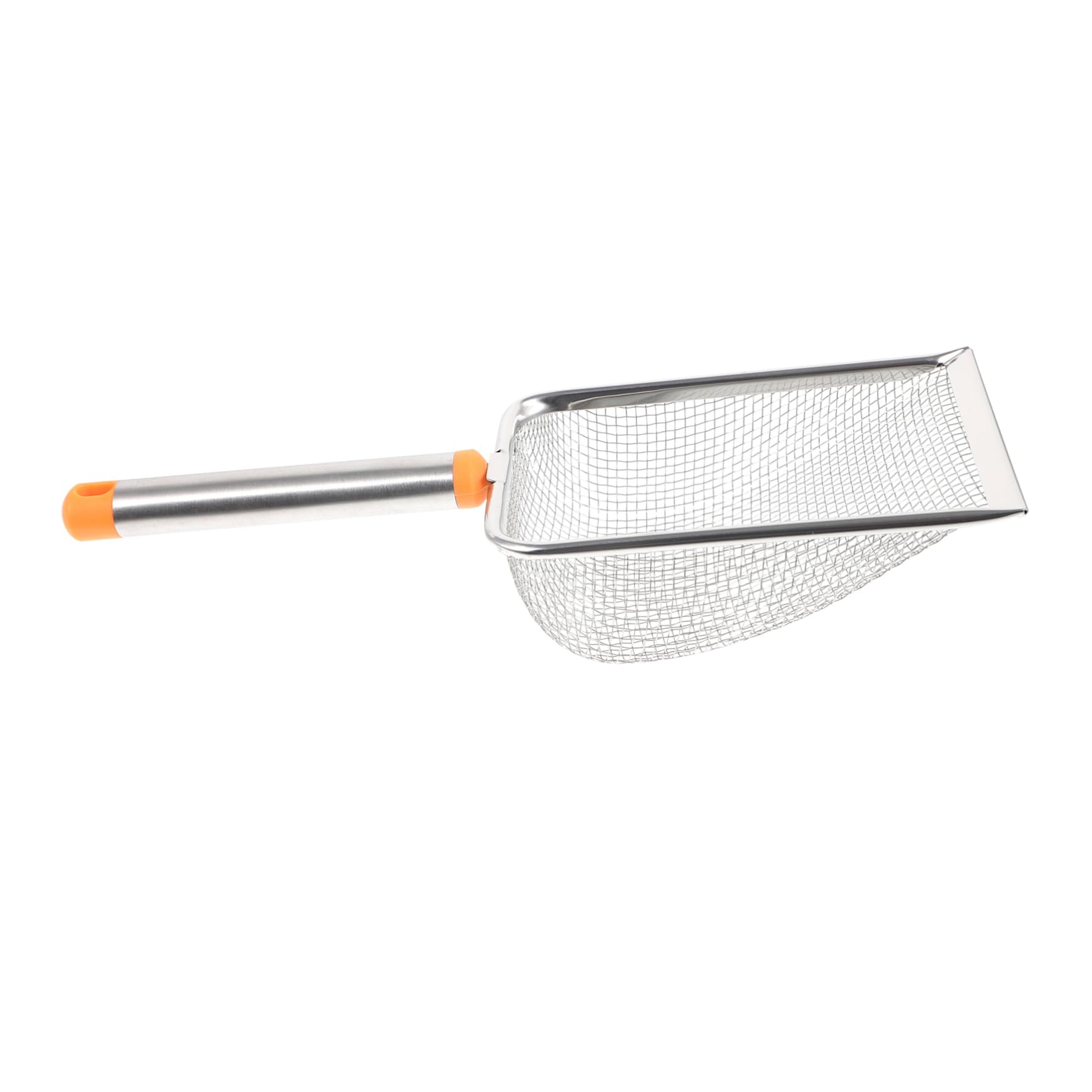 SUPVOX 5pezzi Cat Litter Scoop Acciaio Inossidabile Paletta per Lettiera con Manico Ergonomico e Maglie per Pulizia Efficiente di Feci di Gatto e Rettili Colore Arancione
