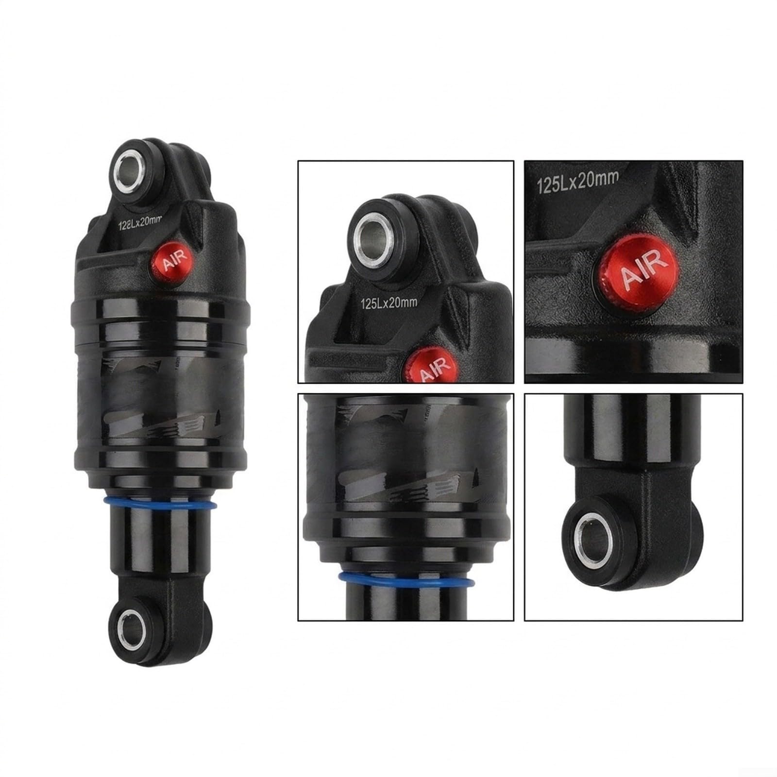 pour amortisseur AR Vélo pour gaz 150mm Pression Ajustable 100-150psi