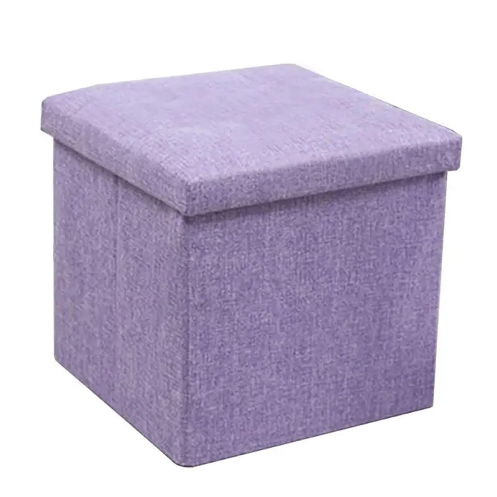 Repose-pieds tabouret de rangement violet pliable pour organisation de salon et gain de place