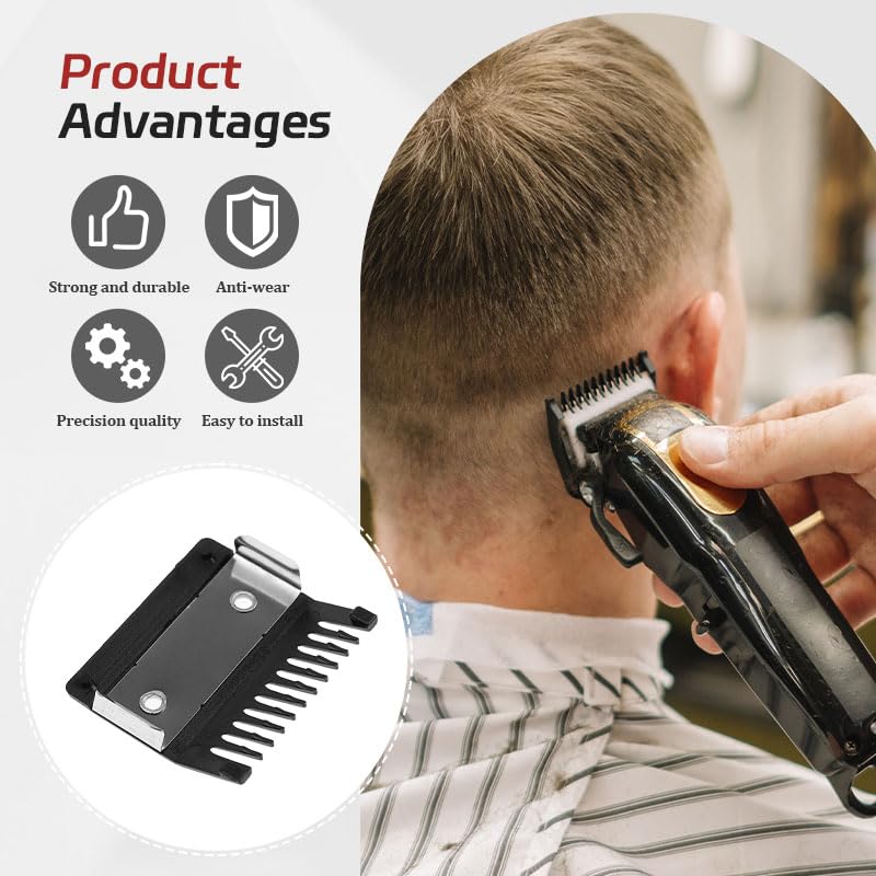 4PCS Clipper Attachment Comb No.1 3mm, Metal Back Guide Comb for Hair Clippers - Precision Cutting for Barber & Home Use