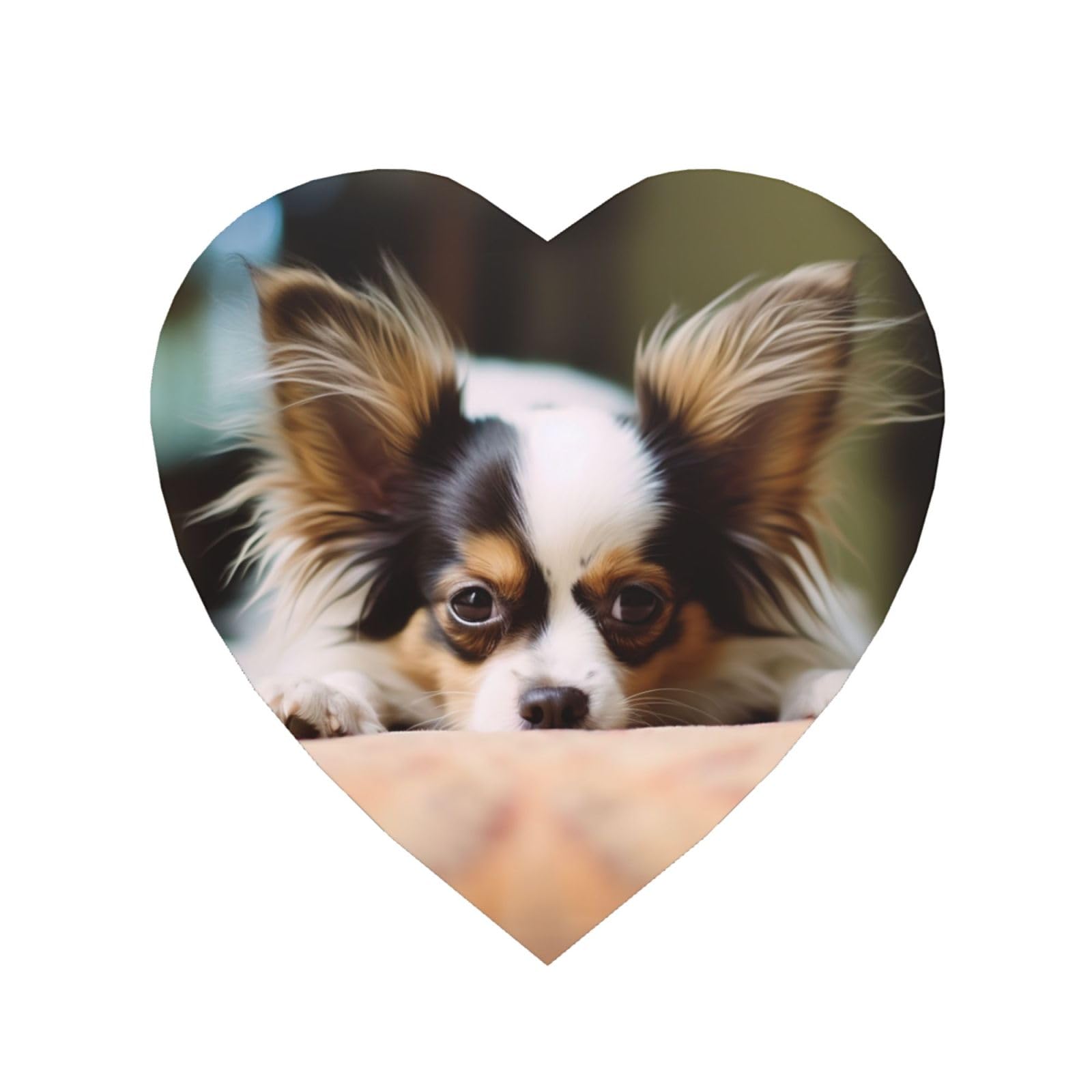Klltyhmu Heart Shape Papillon Lying On Tummy Refrigerator Magnets Personalized Photo Magnets Cute Fridge Magnets Decorative Magnet Home Decoration Picture Magnet Stickers For Kitchen,Cabinet Office Decor