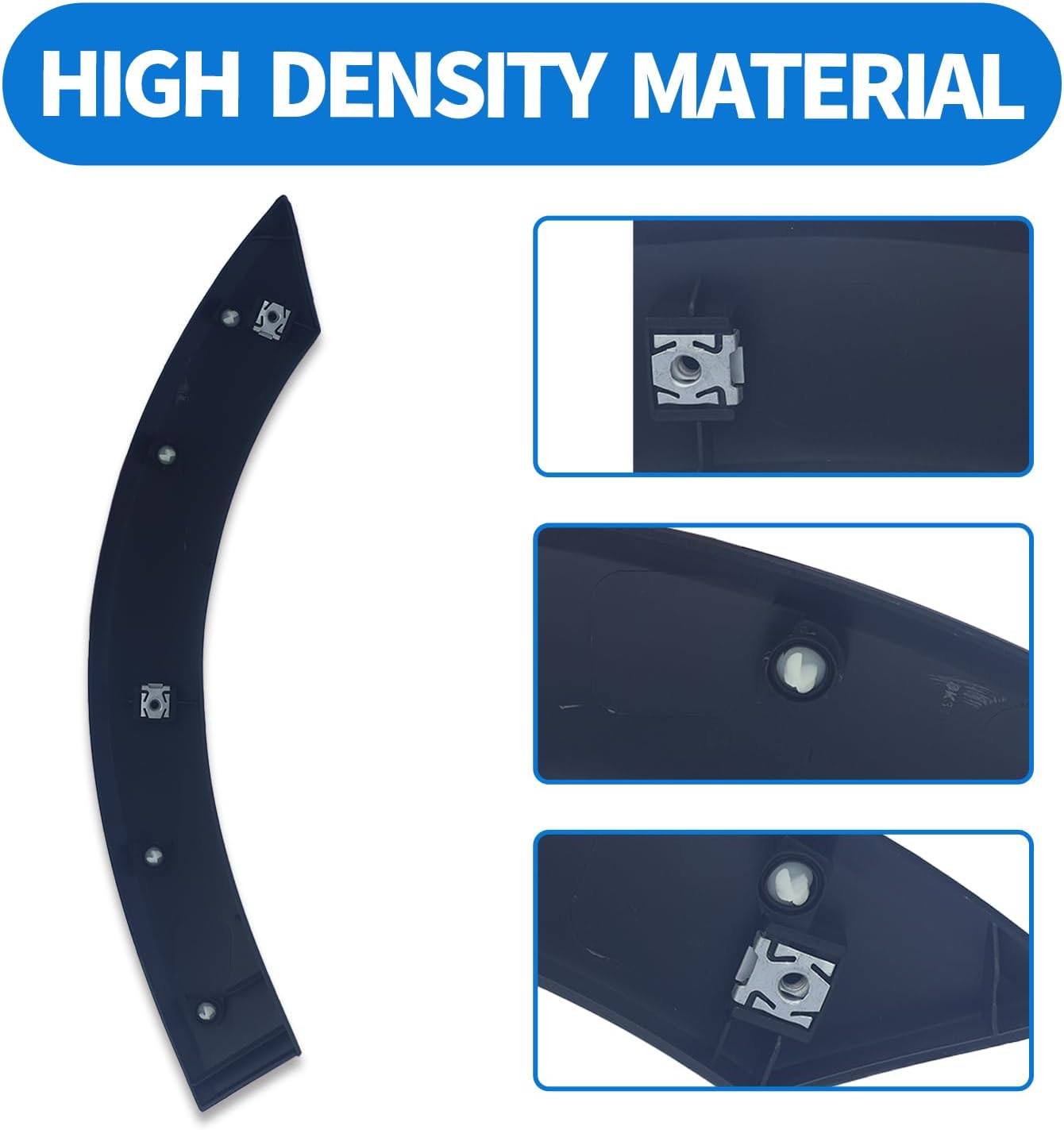 Front Driver Left Side Fender flare Molding for 2015-2023 Transit 150 250 350, Door Deflector Wheel Arch Air Trim Accessories, Replace OEM # BK3Z61278L01AA, Black, 1PC