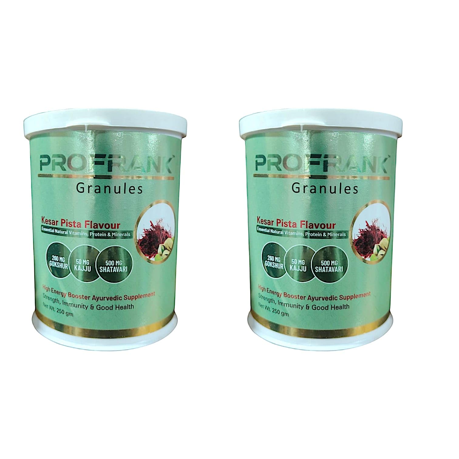 profrank kesar pista flavour protein powder200g pack of 2-image-13