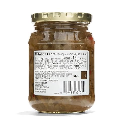Miniatura 2 de 365 by Whole Foods Market, Salsa orgánica de pepinillos dulces, 10 onzas líquidas