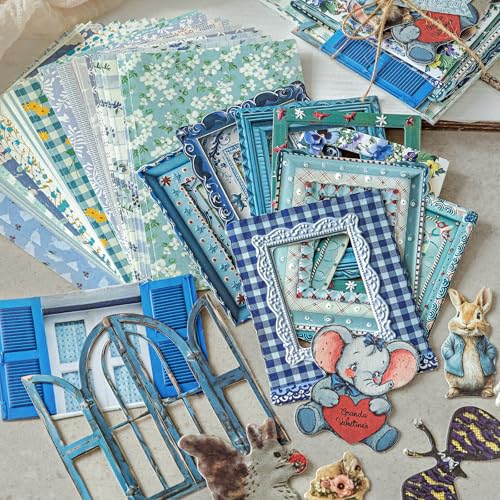 Papier de scrapbooking floral pour décorer vos carnets de voyage et cadres de fenêtre créatifs - 5