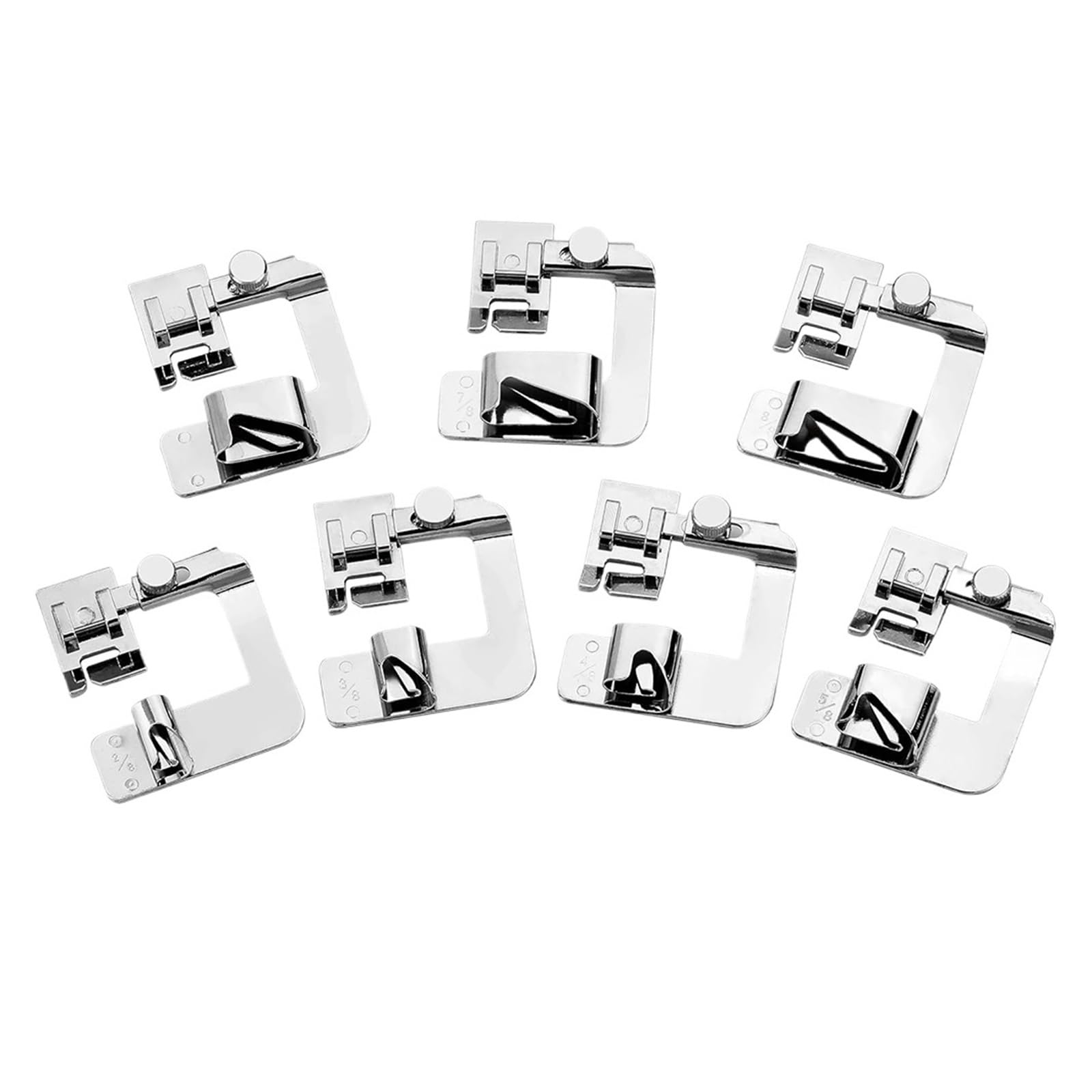 1/3/7 Szt. Stopka Z Walcowanymi Brzegami Maszyny Do Szycia Hemmer Dociskowa Akcesoriów O Niskim Chwycie(7 PCS)
