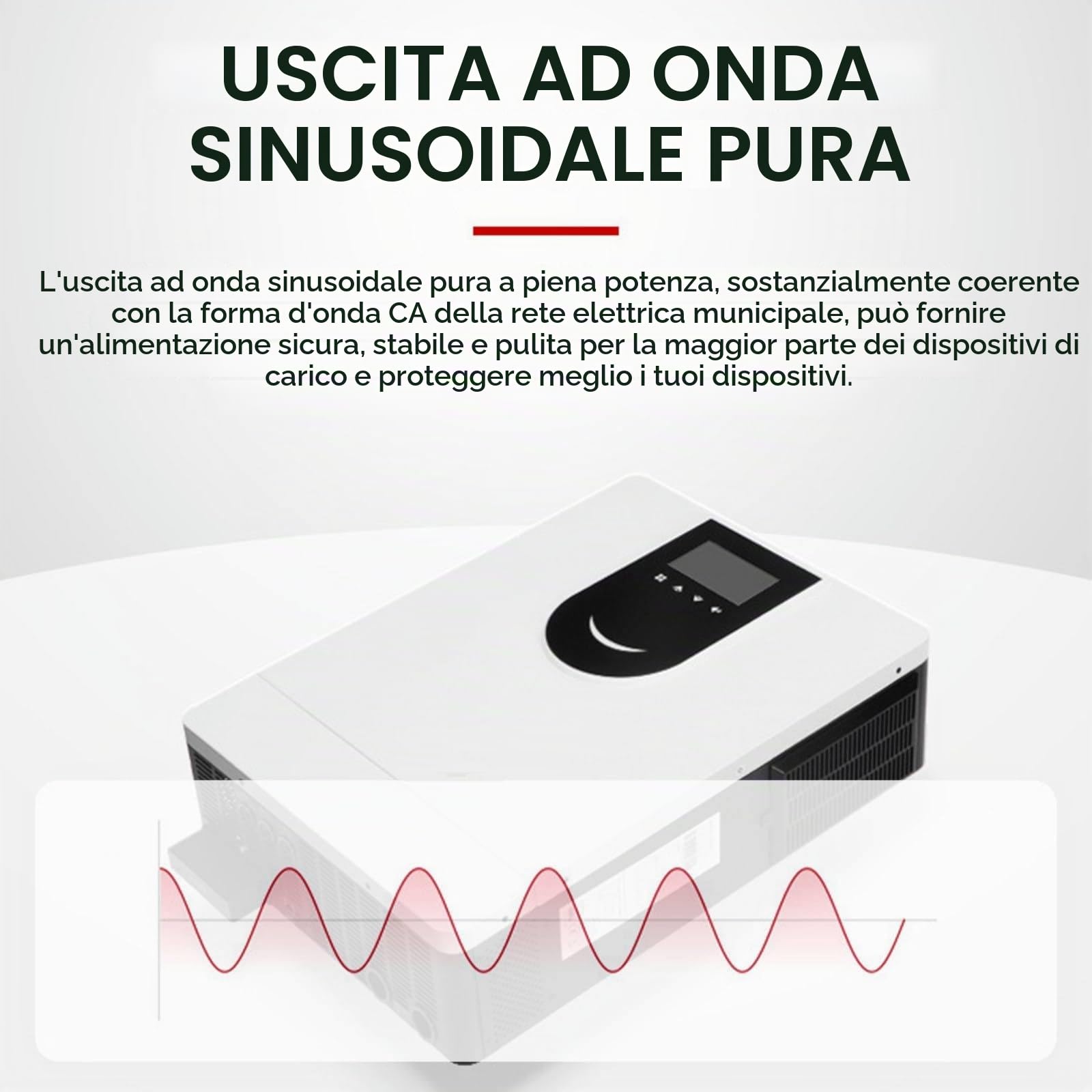 Inverter Solare Ibrido (1,0-10,2 KW), Inverter A Onda Sinusoidale Pura 12 V 24 V 48 V, Caricabatterie Inverter Ibrido Fuori Rete, Con Regolatore Di Carica Solare MPPT 40/80/120/160 A,DC24V-3.2KW