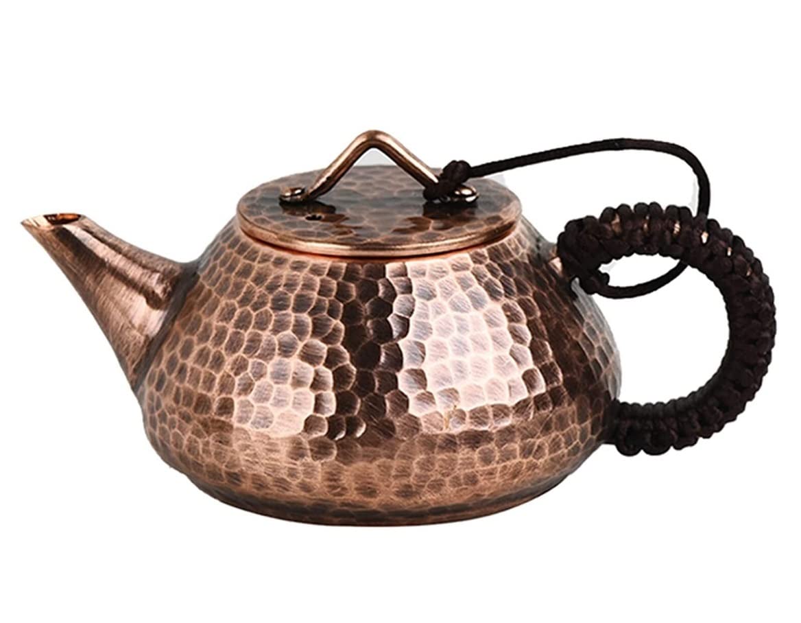 Theiere Teapot Théière en cuivre Pur Faite à la Main de 180 ML théière Chinoise Accessoires pour la Maison théière Cadeau Joyeux ThéIère avec Infuseur