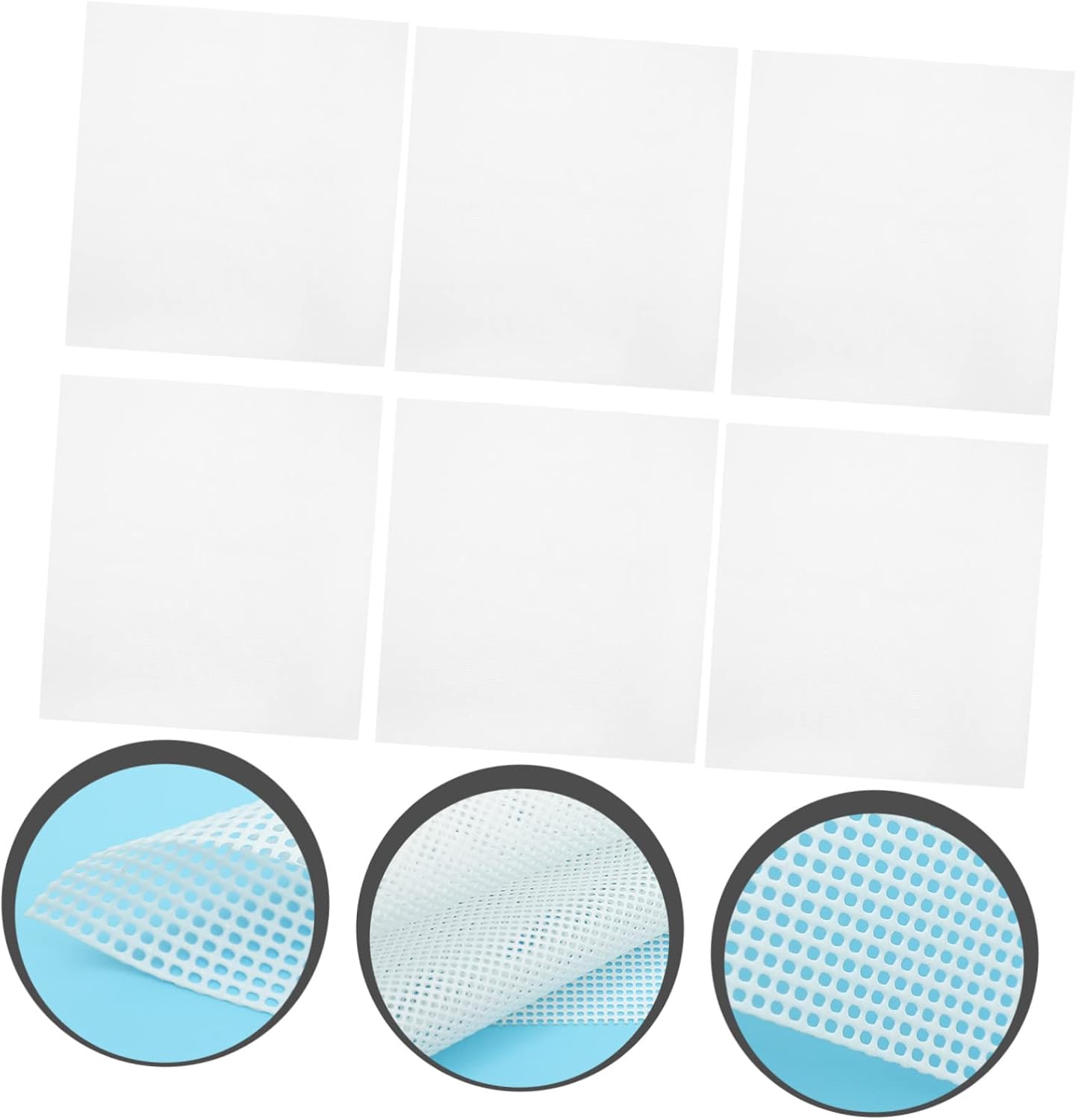 6pcs Fruit Dryer Mat Silicone Dehydrator Sheets for Food Drying