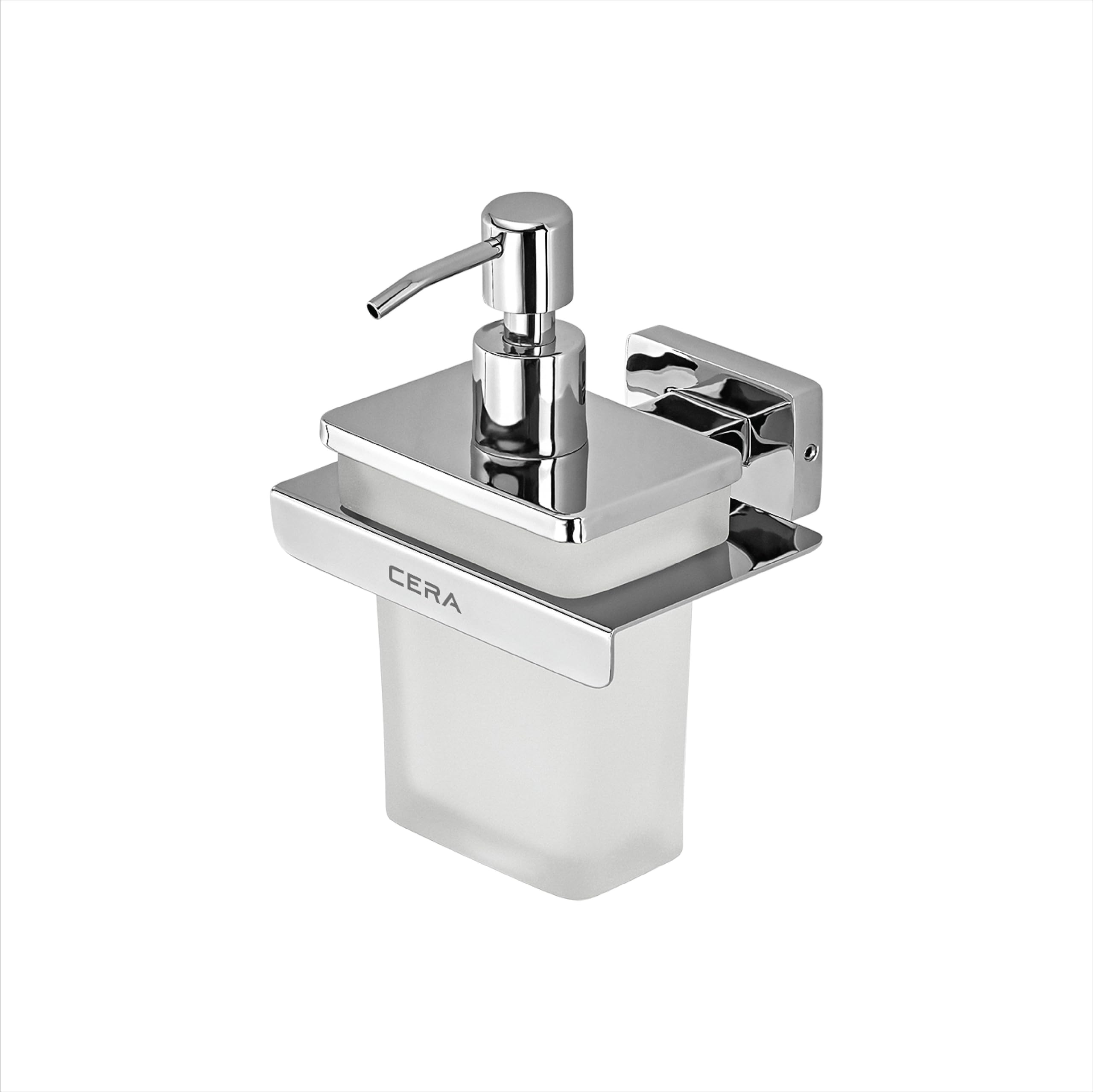 CERA Bold Liquid Soap Dispenser for Bathroom and Wash Basin | Hand Wash Dispenser | Shampoo Dispenser | Chrome Plating | Wall Mounted | Stainless Steel | F5013111CH-image-6