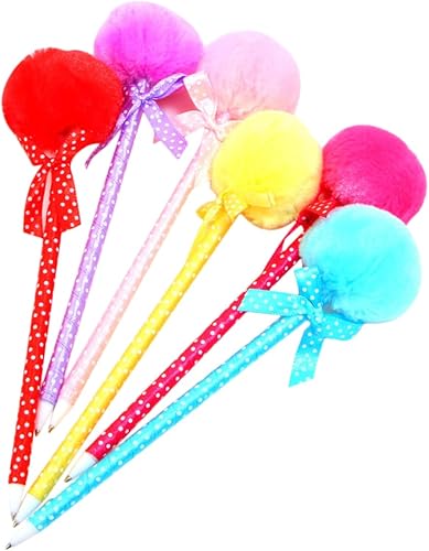 Miniatura 8 de EXCEART 12 unids bolígrafos bolígrafo de papelería bolígrafo de dibujos animados bolígrafo esponjoso lindo Lollipop Pen