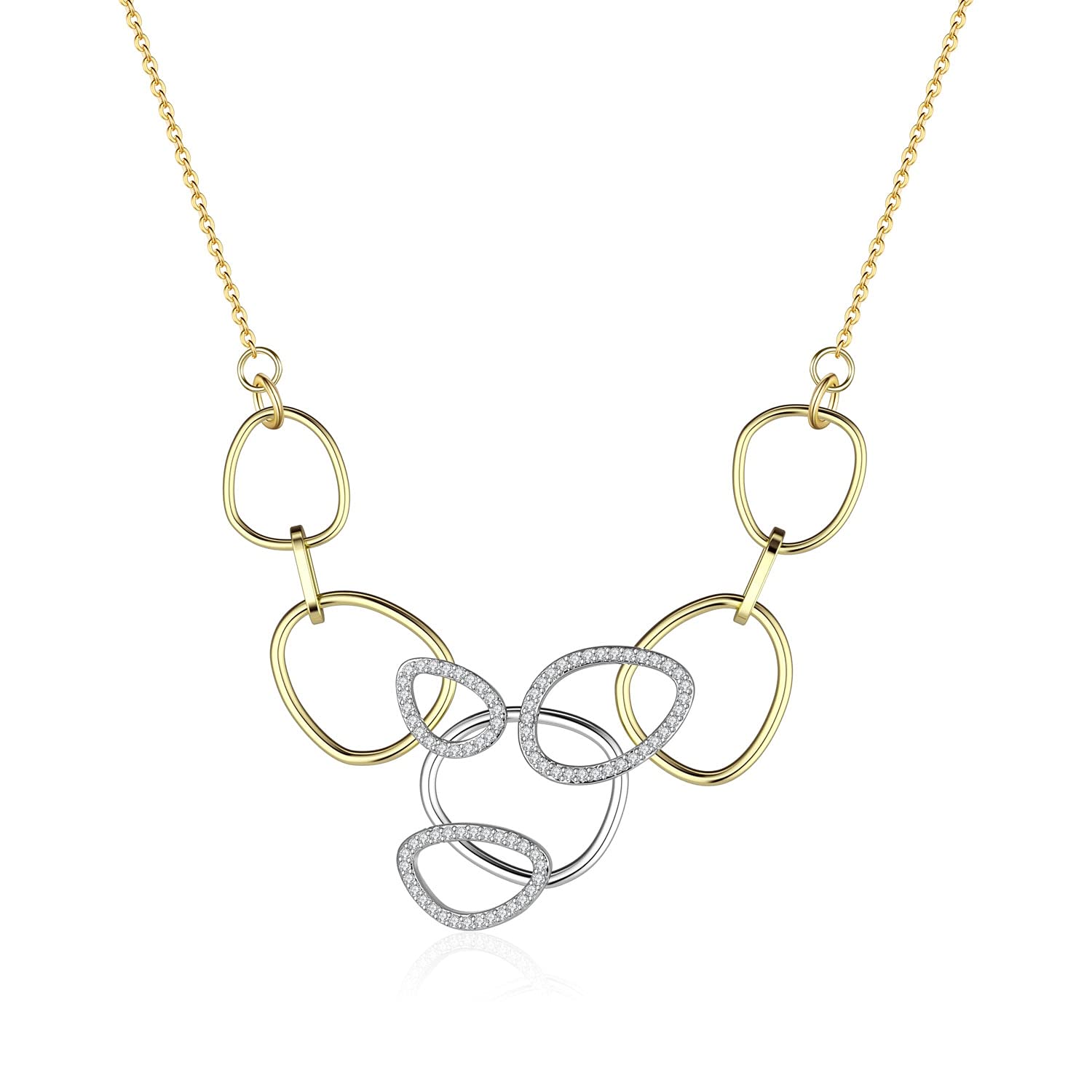 Collane Collana Pendente Geometria Combinazione Ciondolo in Cristallo intarsiato in Cristallo Elegante Collana di Temperamento Collana Classico Classico Collana da Donna